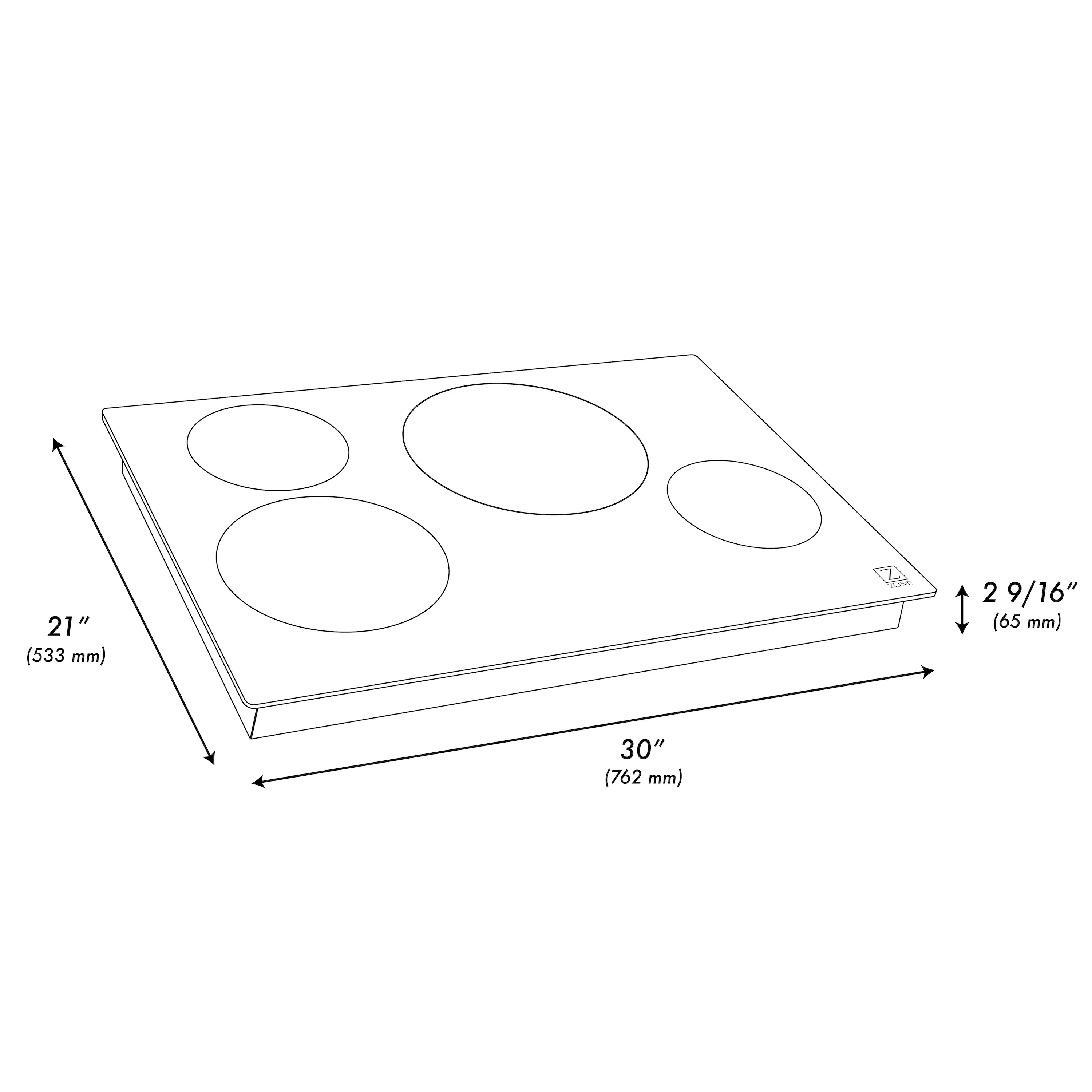 ZLINE 30" Induction Cooktop with 4 burners (RCIND-30) - Image 8
