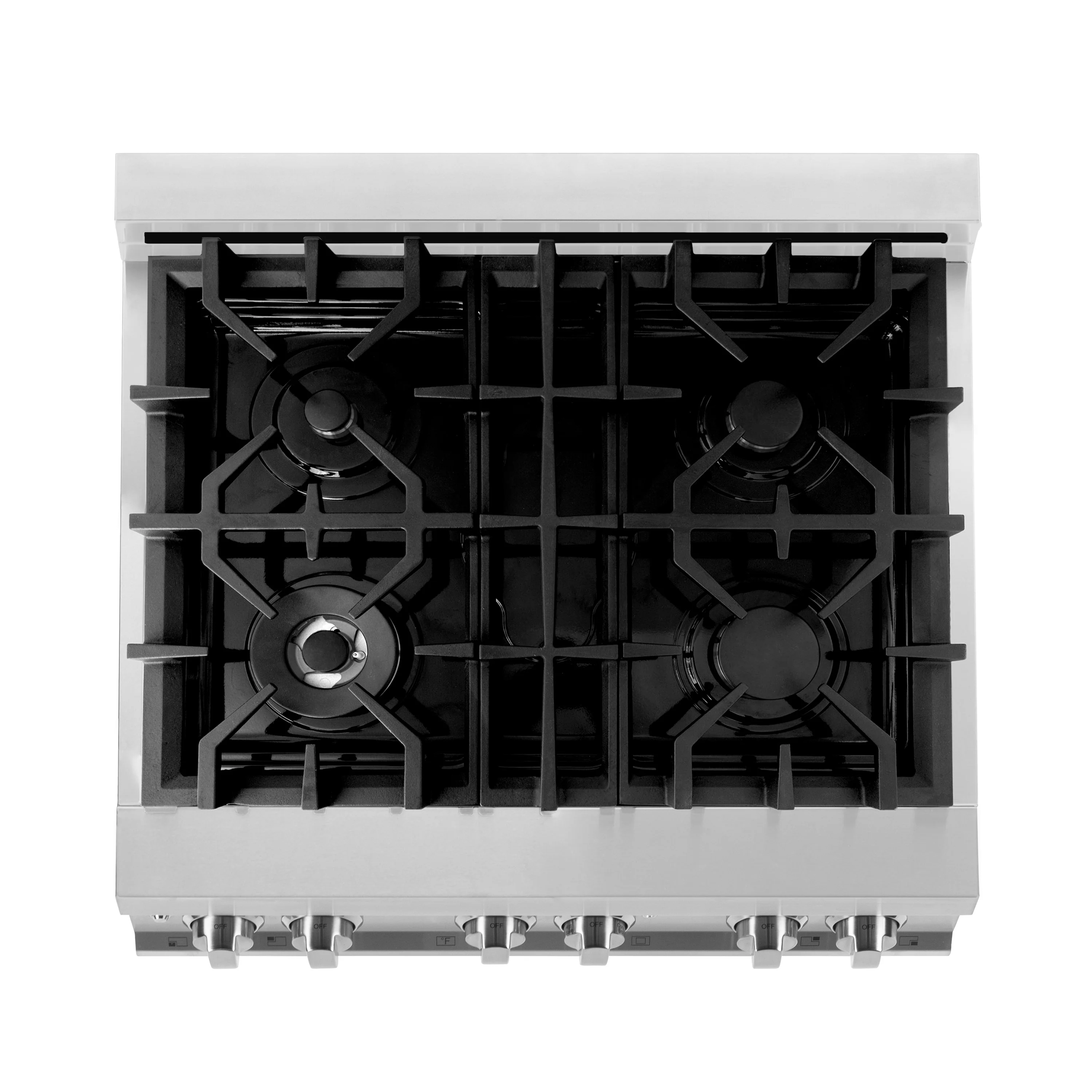 ZLINE 30 in. 4.0 cu. ft. Legacy Dual Fuel Range with 4 Burner Gas Cooktop and Electric Convection Oven in Stainless Steel with Satin Stainless Steel Door (RA-SN-30) - Image 17