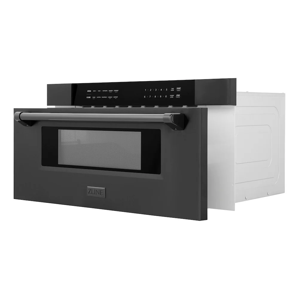ZLINE 30 in. 1.2 cu. ft. Built-in Microwave Drawer in Black Stainless Steel (MWD-30-BS) - Image 5