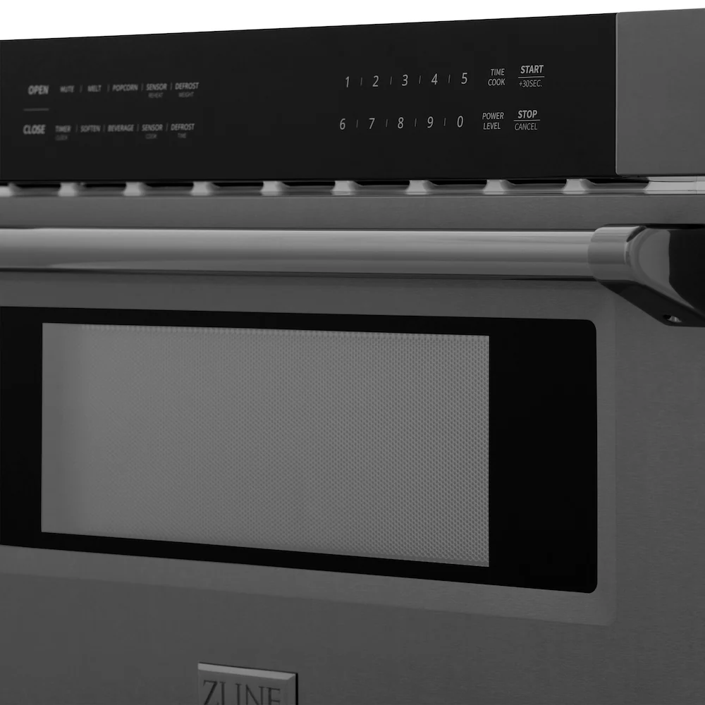 ZLINE 30 in. 1.2 cu. ft. Built-in Microwave Drawer in Black Stainless Steel (MWD-30-BS) - Image 6