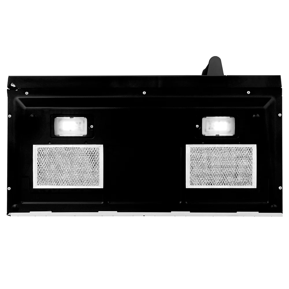 ZLINE 1.5 cu. ft. Over the Range Convection Microwave Oven in Black Stainless Steel with Traditional Handle and Sensor Cooking (MWO-OTR-H-30-BS) - Image 7