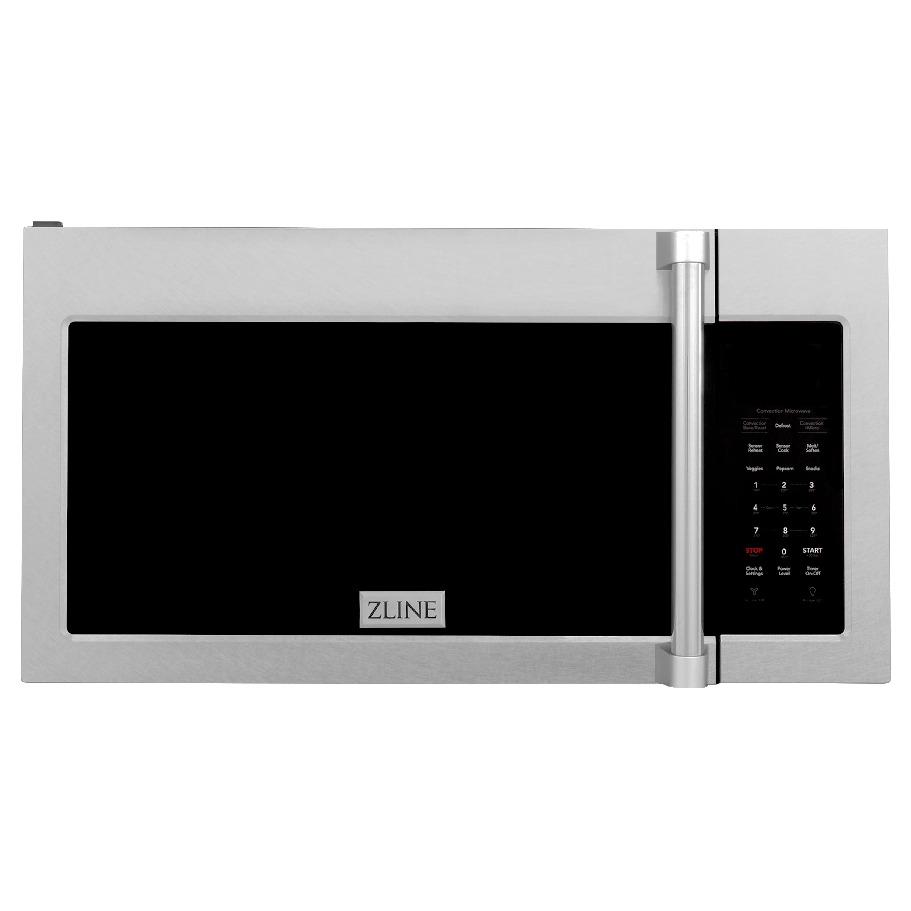 ZLINE 30 in. Over the Range Convection Microwave Oven with Traditional Handle in Fingerprint Resistant Stainless Steel (MWO-OTR-H-SS) - Image 3
