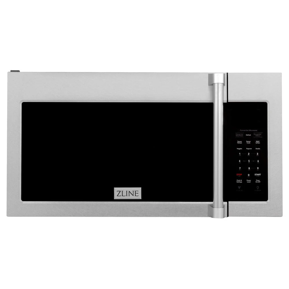 ZLINE 30 in. Over the Range Convection Microwave Oven with Traditional Handle in Fingerprint Resistant Stainless Steel (MWO-OTR-H-SS) - Image 4