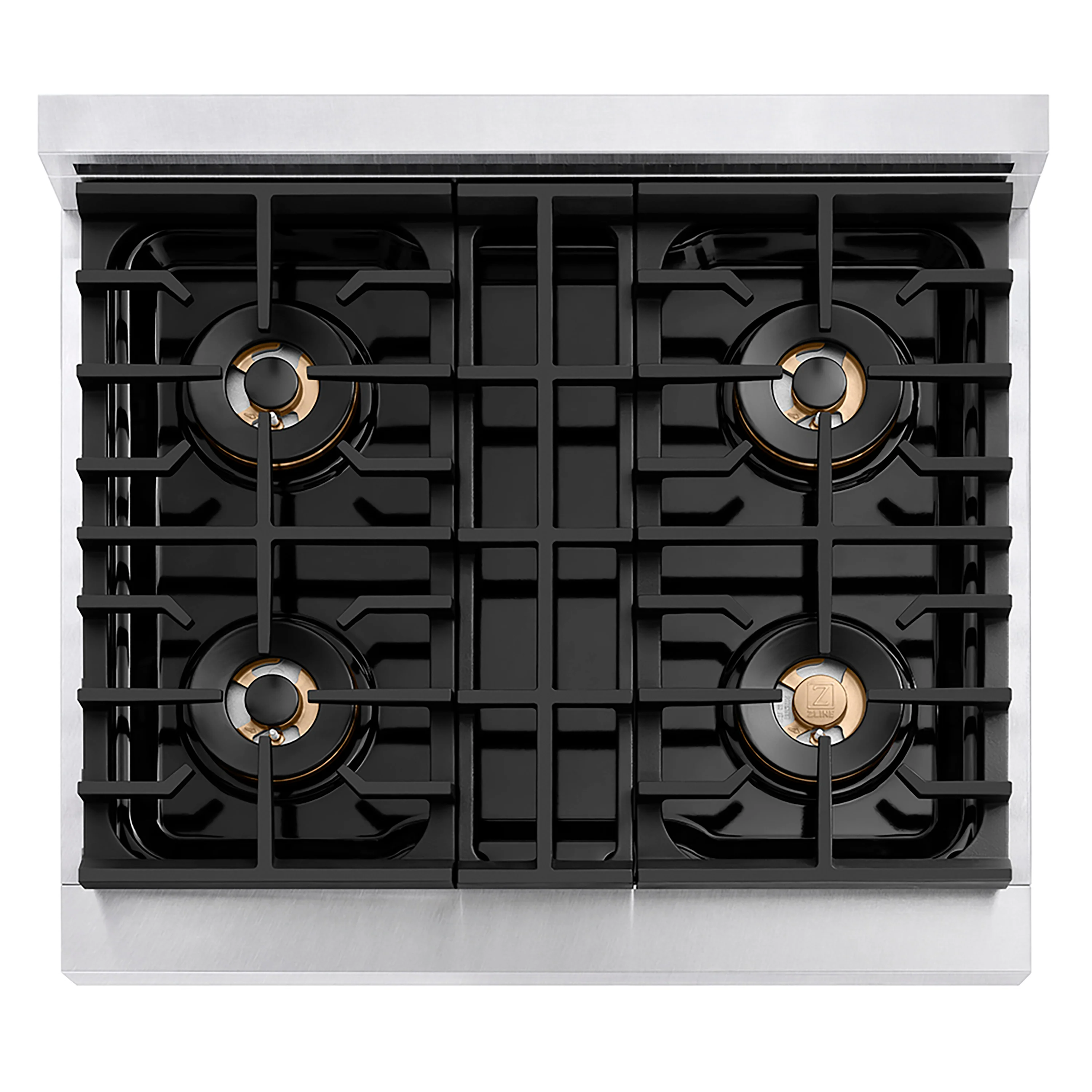ZLINE 30 in. 4.2 cu. ft. Paramount Dual Fuel Range with 4 Burner DuoPro™ Cooktop and Electric Convection Oven in Satin Stainless Steel with White Matte Door (PSDRS-WM-30) - Image 2