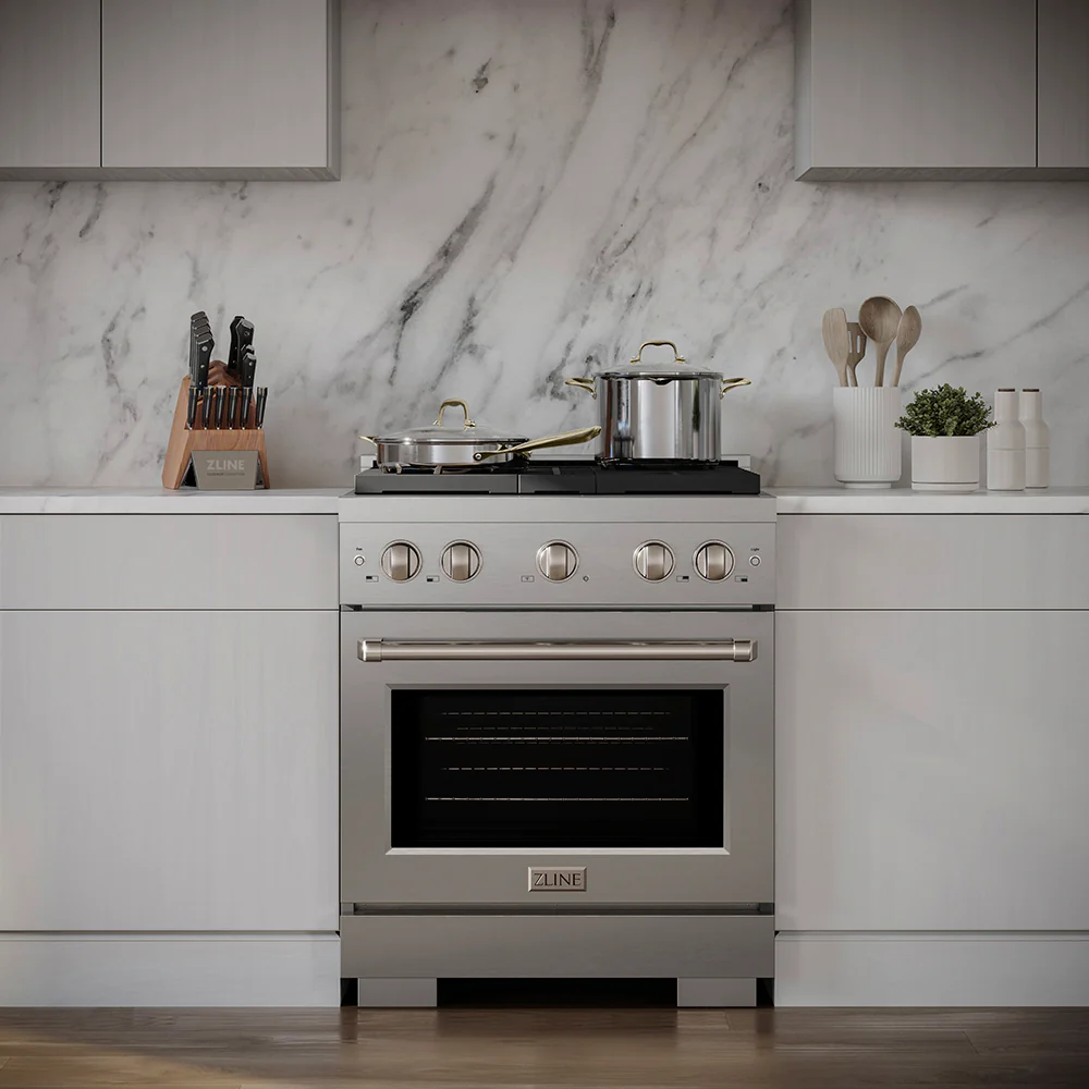 ZLINE 30 in. 4.2 cu. ft. Paramount Dual Fuel Range with 4 Burner DuoPro™ Cooktop and Electric Convection Oven in Stainless Steel (PSDR30) - Image 13