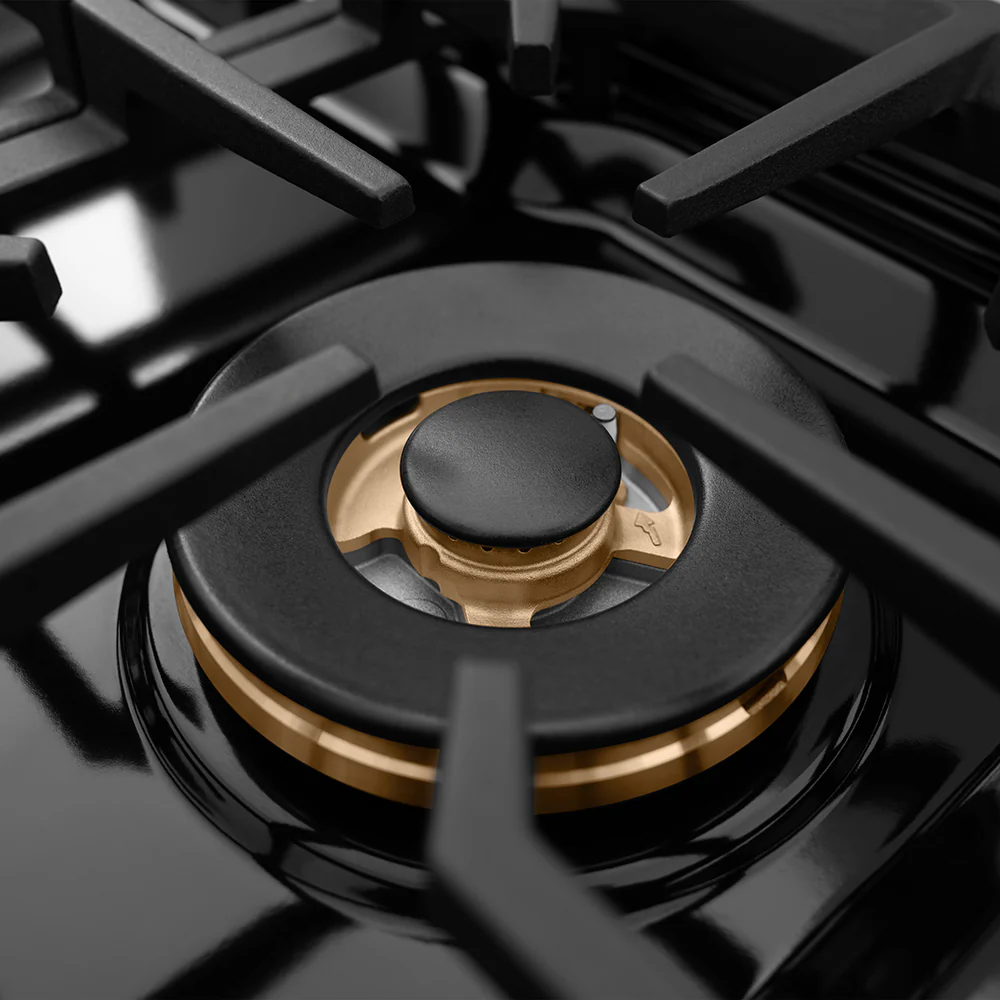 ZLINE 30 in. 4.2 cu. ft. Paramount Gas Range with 4 Burner Cooktop and Convection Gas Oven in Black Satin Stainless Steel (SGRBS-30) - Image 7