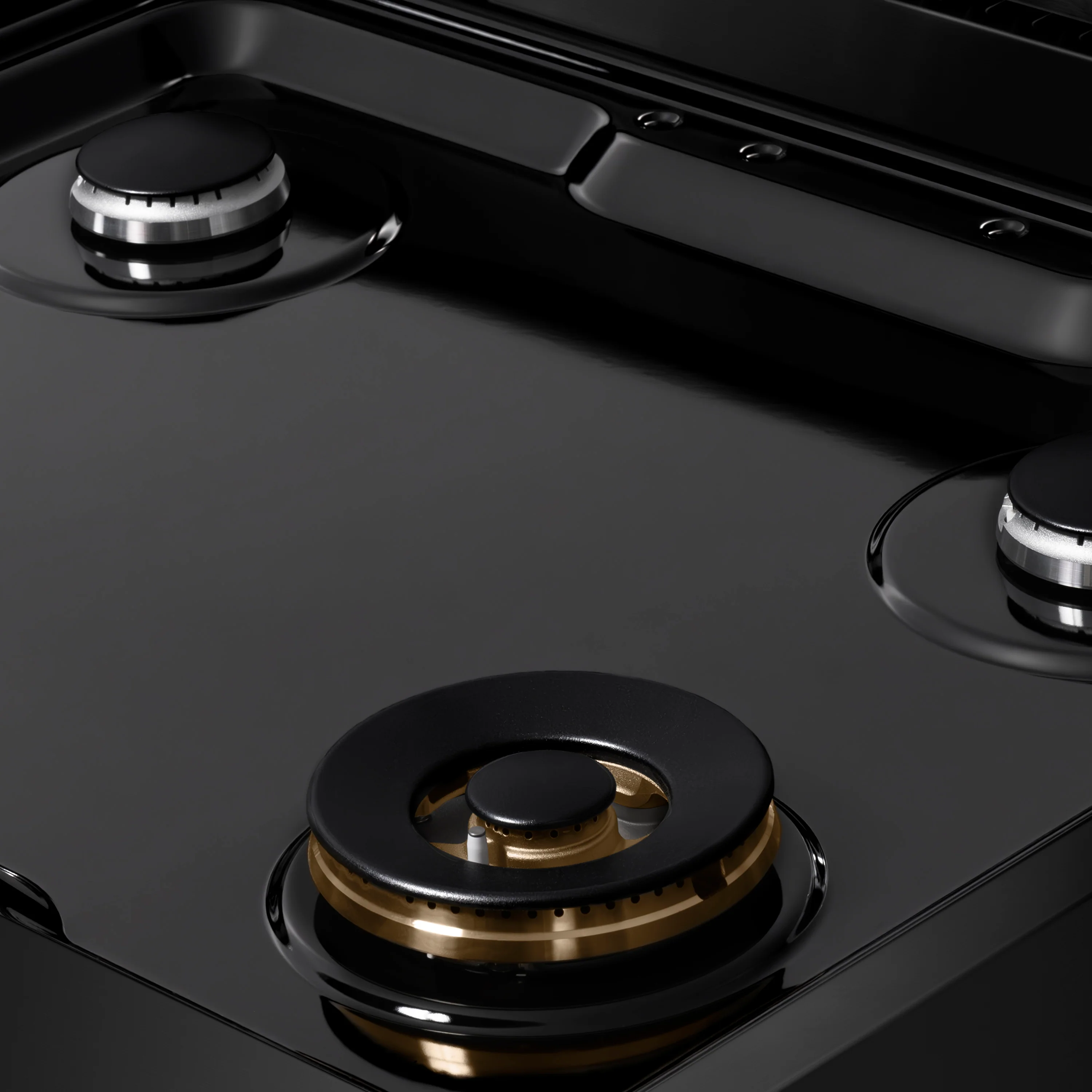 ZLINE 30 in. Paramount Gas Rangetop with 4 Burners and Porcelain Cooktop in Black Stainless Steel (SRTB-30) - Image 6