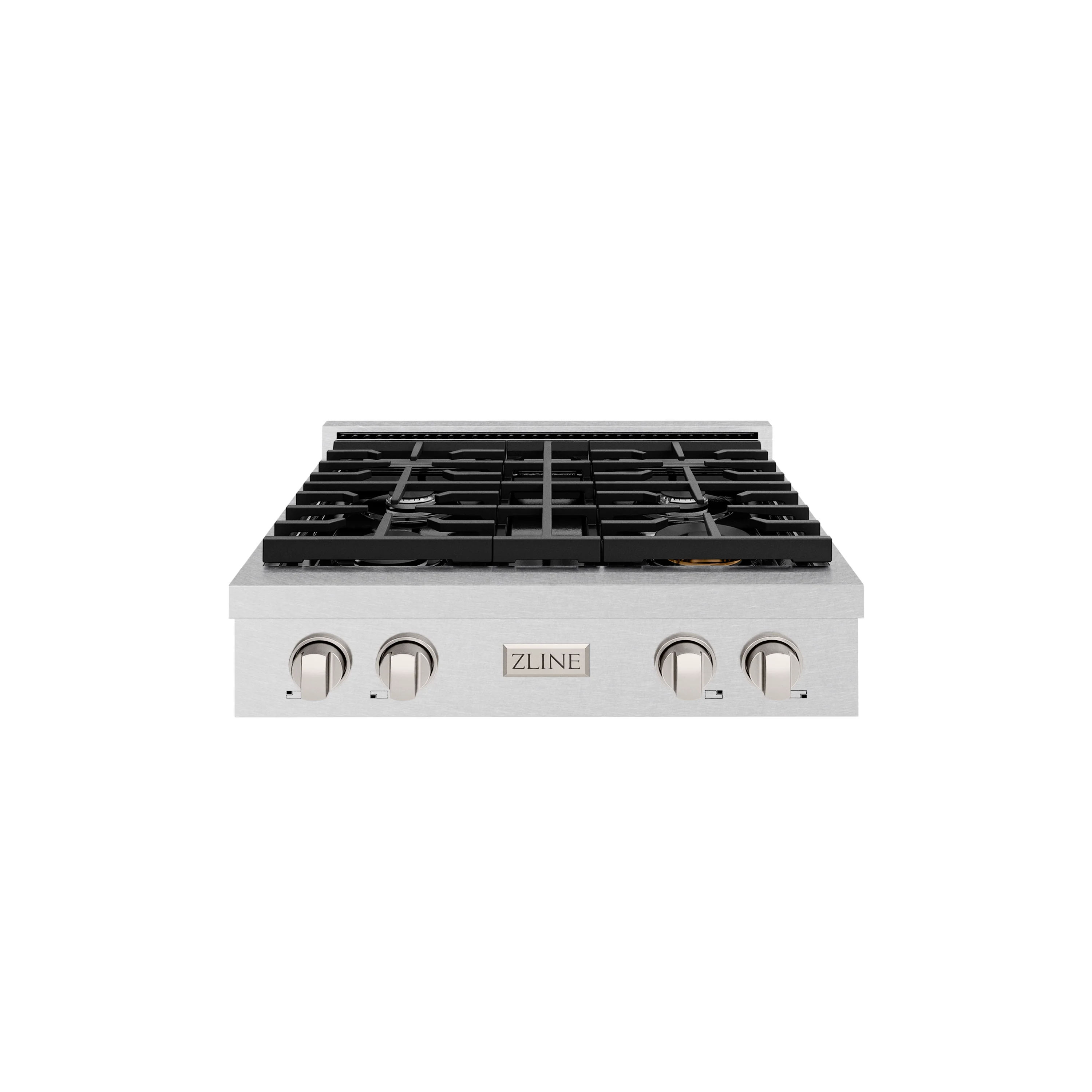 ZLINE 30 in. Paramount Gas Rangetop with 4 Burners and Porcelain Cooktop in Satin Stainless Steel (SRTS-30) - Image 3