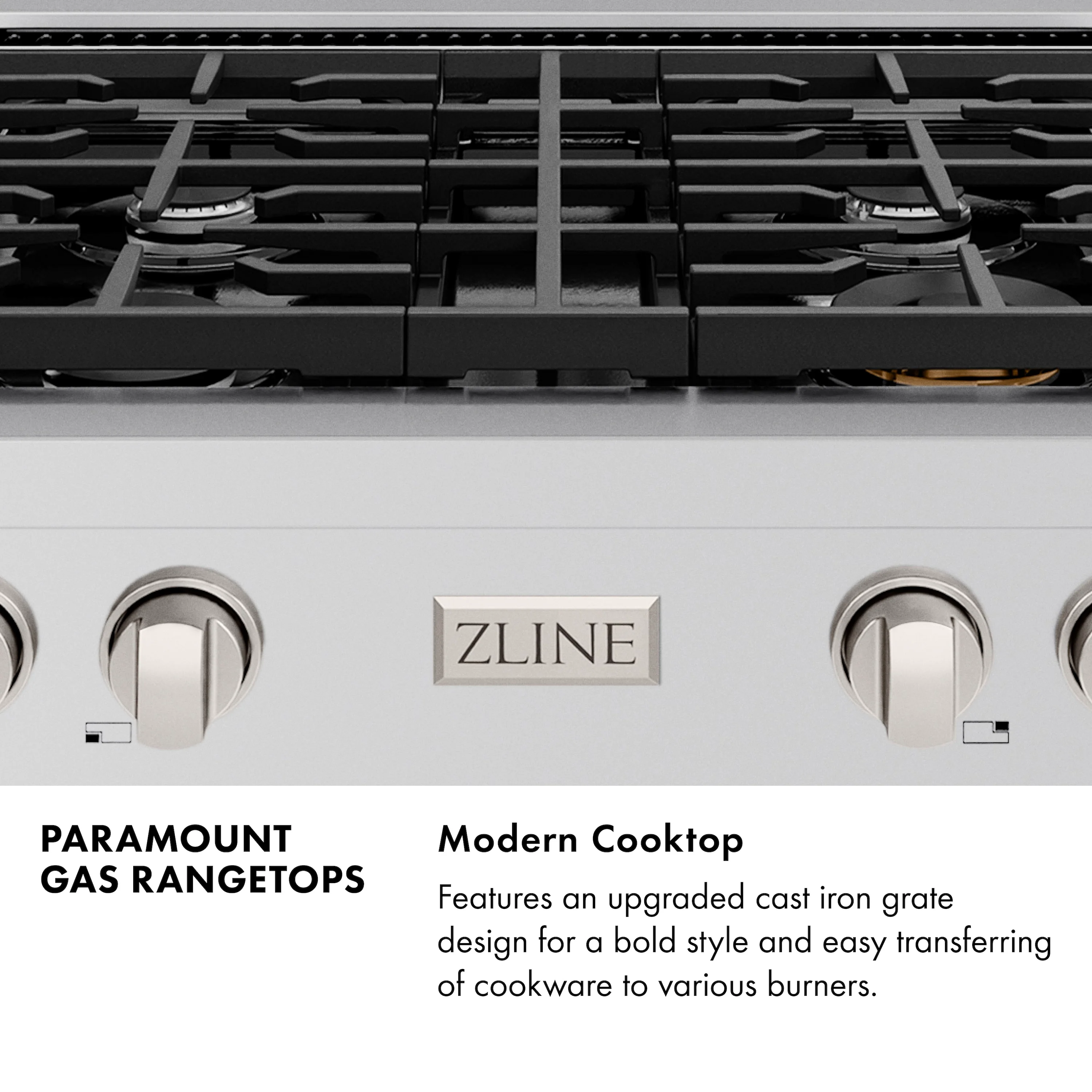 ZLINE 30 in. Paramount Gas Rangetop with 4 Burners and Porcelain Cooktop in Stainless Steel (SRT30) - Image 11