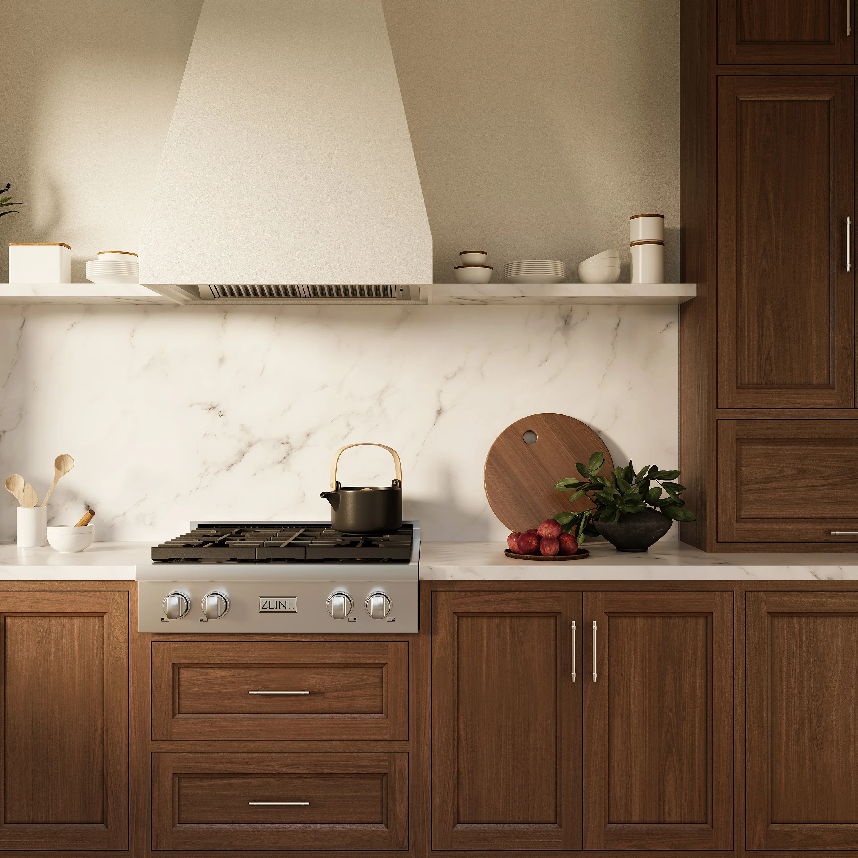 ZLINE 30 in. Paramount Gas Rangetop with 4 Burners and Porcelain Cooktop in Stainless Steel (SRT30) - Image 8