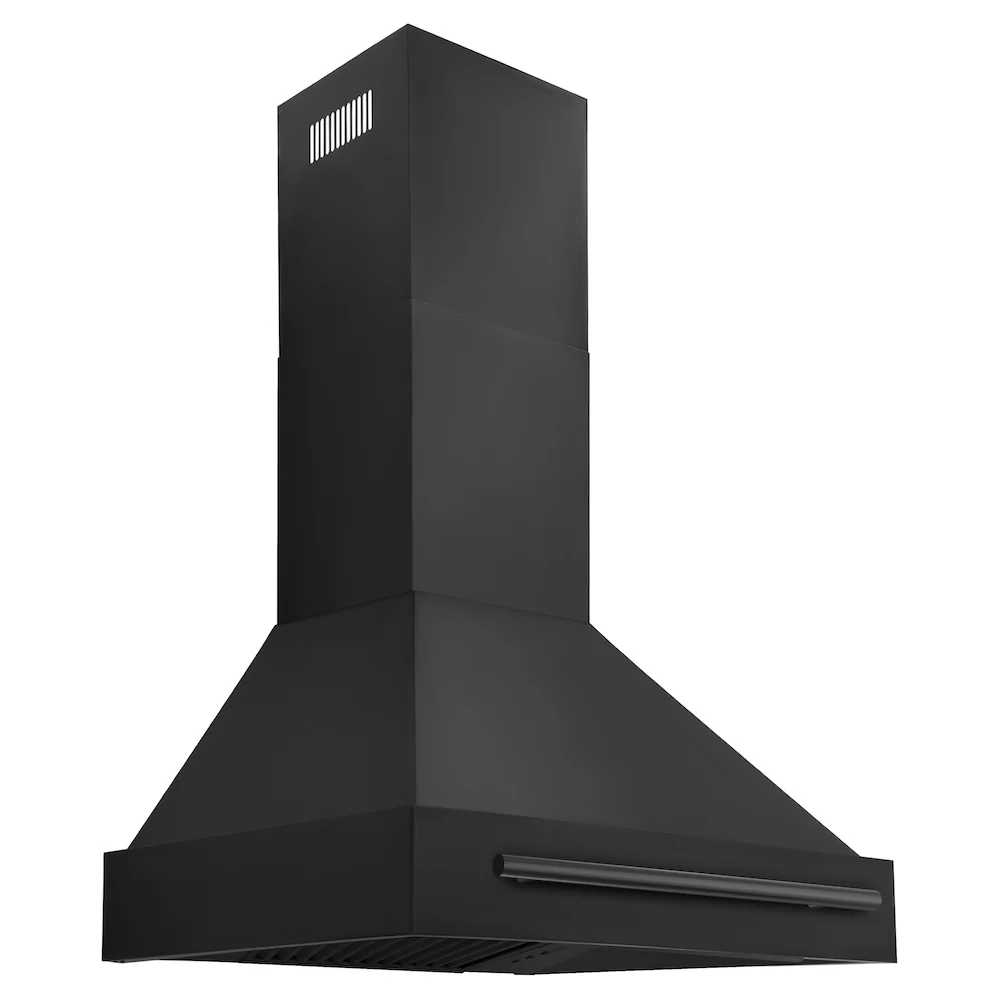 ZLINE 30" Black Stainless Steel Range Hood with Black Stainless Steel Handle (BS655-30-BS) - Image 4