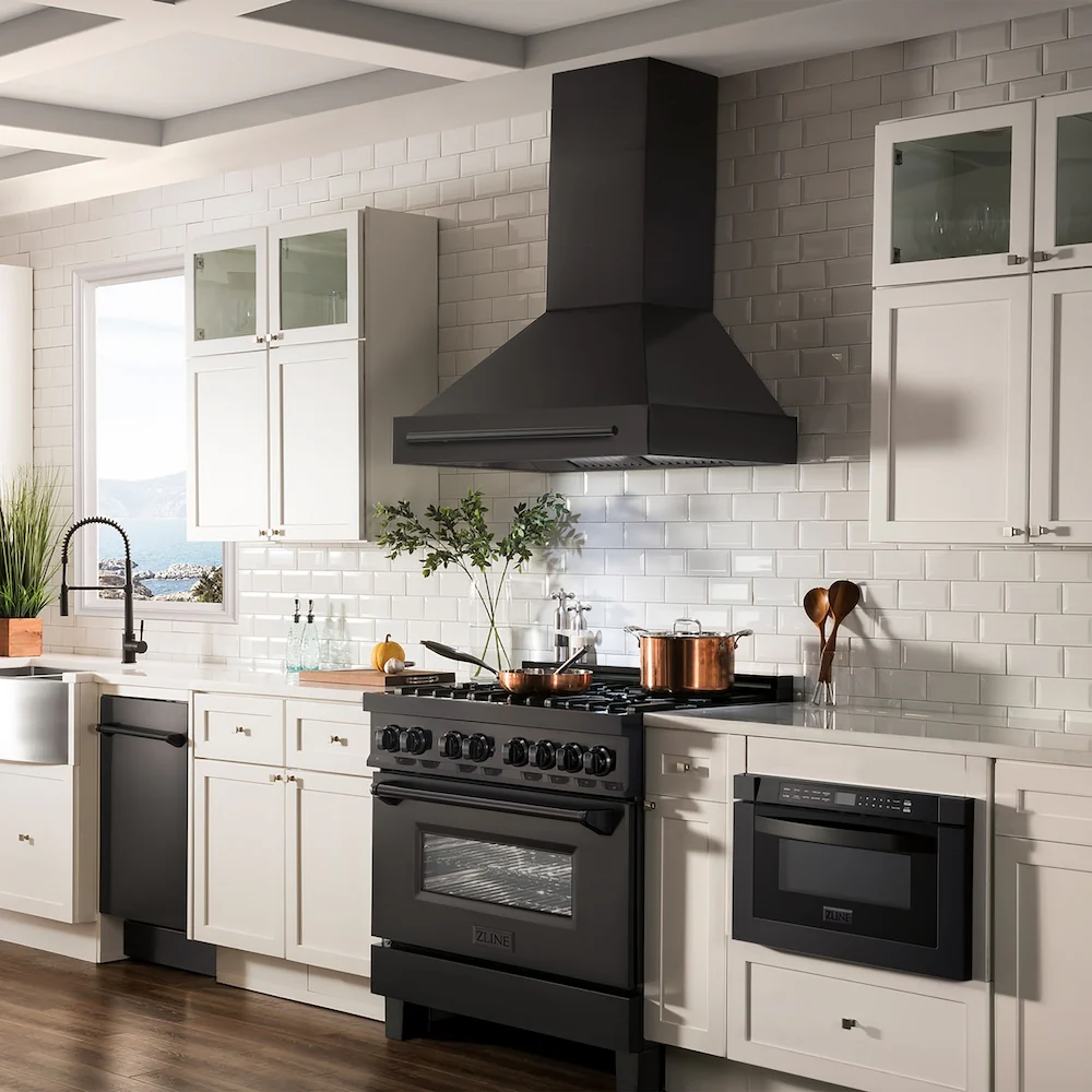 ZLINE 30" Black Stainless Steel Range Hood with Black Stainless Steel Handle (BS655-30-BS) - Image 6