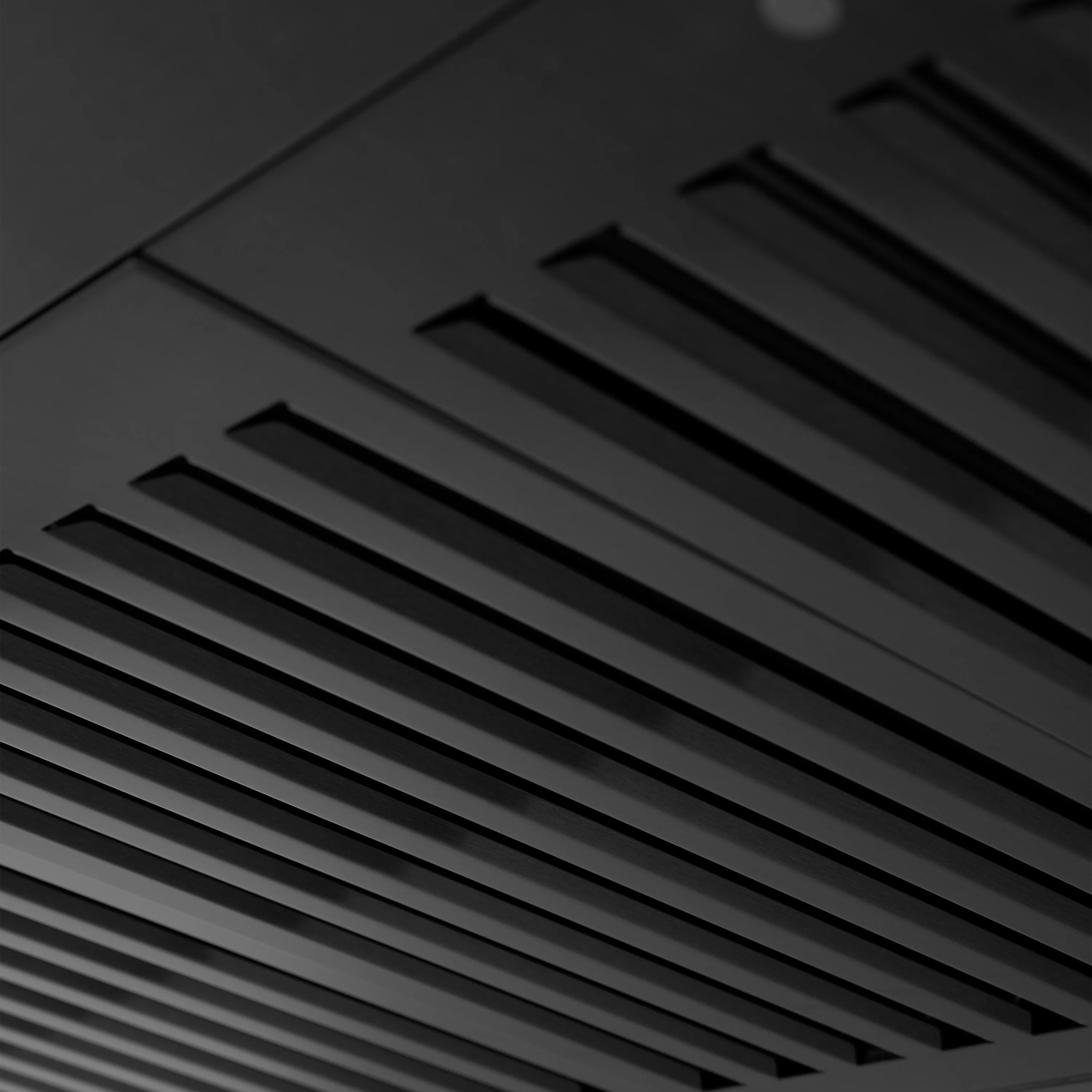 ZLINE 30" Convertible Vent Wall Mount Range Hood in Black Stainless Steel with Crown Molding (BSKENCRN-30) - Image 7
