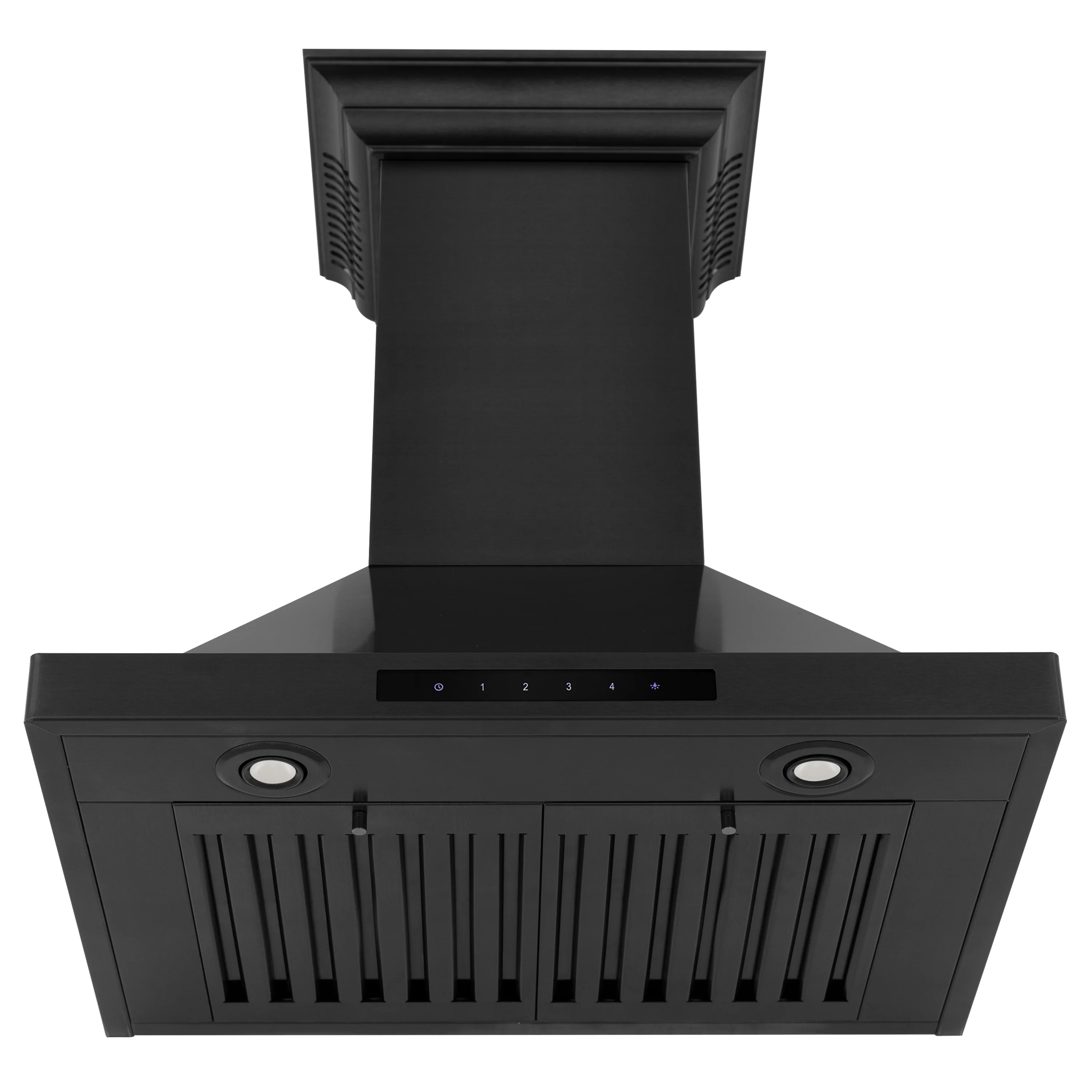 30" ZLINE CrownSound™Ducted Vent Wall Mount Range Hood in Black Stainless Steel with Built-in Bluetooth Speakers (BSKBNCRN-BT-30) - Image 7