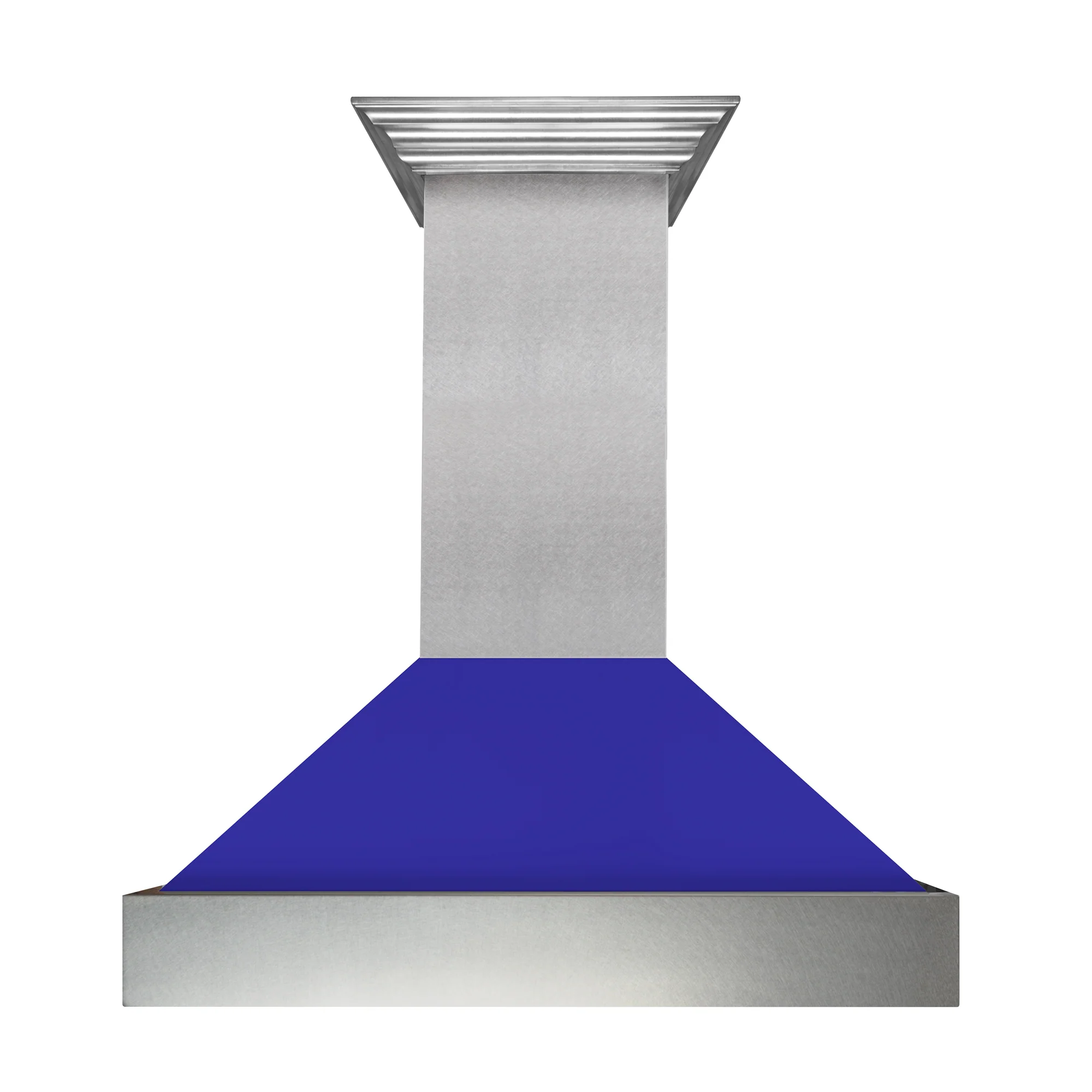 30" Ducted Fingerprint Resistant Stainless Steel Range Hood with Blue Matte Shell (8654BM-30) - Image 2
