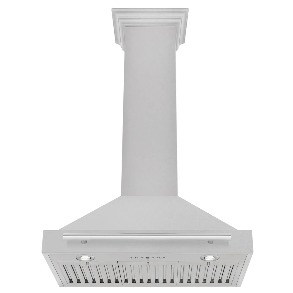 ZLINE 30 in. Convertible Fingerprint Resistant Satin Stainless Steel Range Hood with Stainless Steel Handle (KB4SNX-30) - Image 5