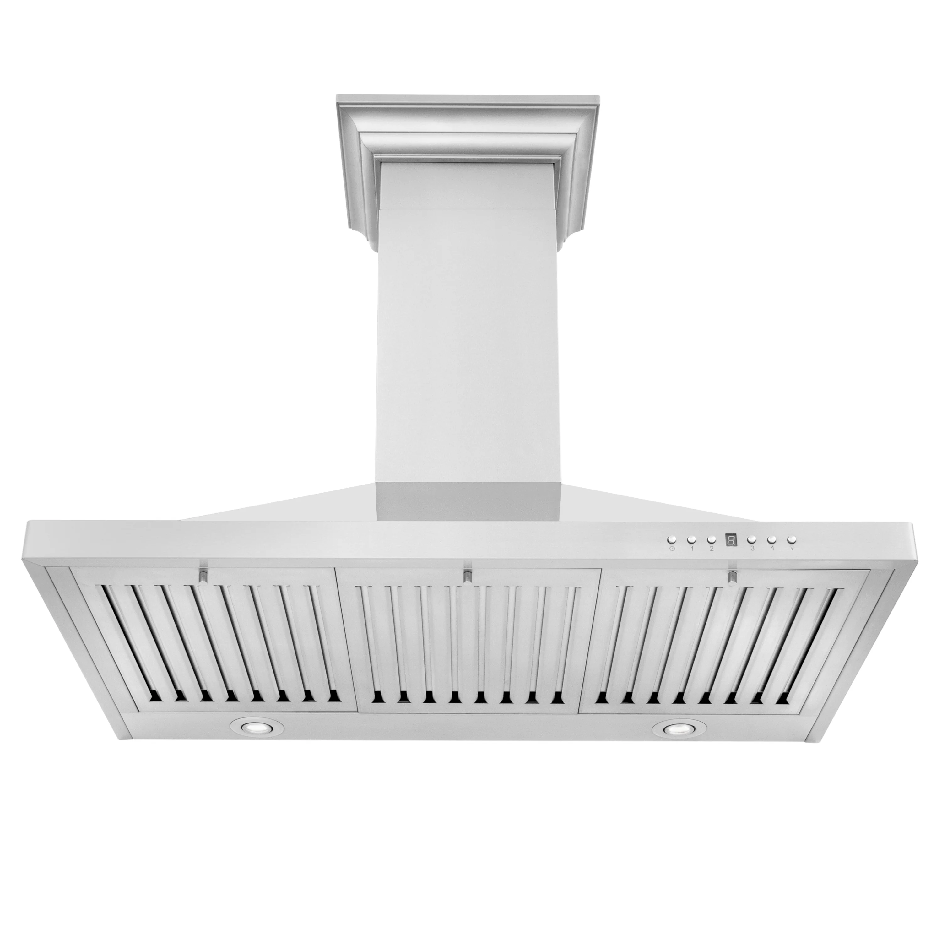 ZLINE 30" Convertible Vent Wall Mount Range Hood in Stainless Steel with Crown Molding (KBCRN-30) - Image 5