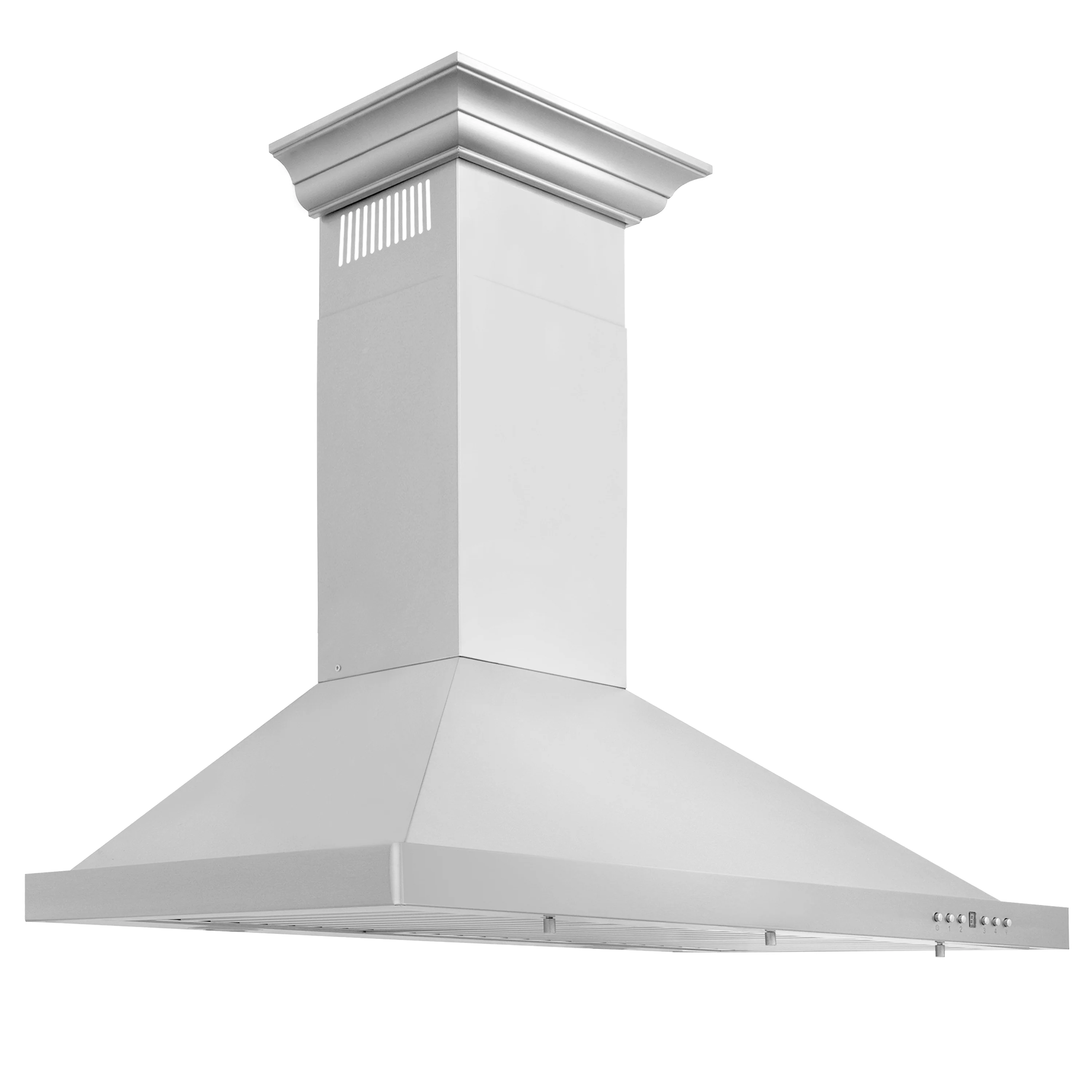 ZLINE 30" Convertible Vent Wall Mount Range Hood in Stainless Steel with Crown Molding (KBCRN-30) - Image 6