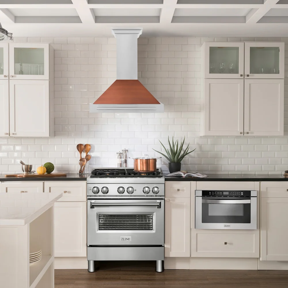ZLINE 30 in. Convertible Stainless Steel Range Hood with Stainless Steel Handle (KB4STX-30) - Image 2