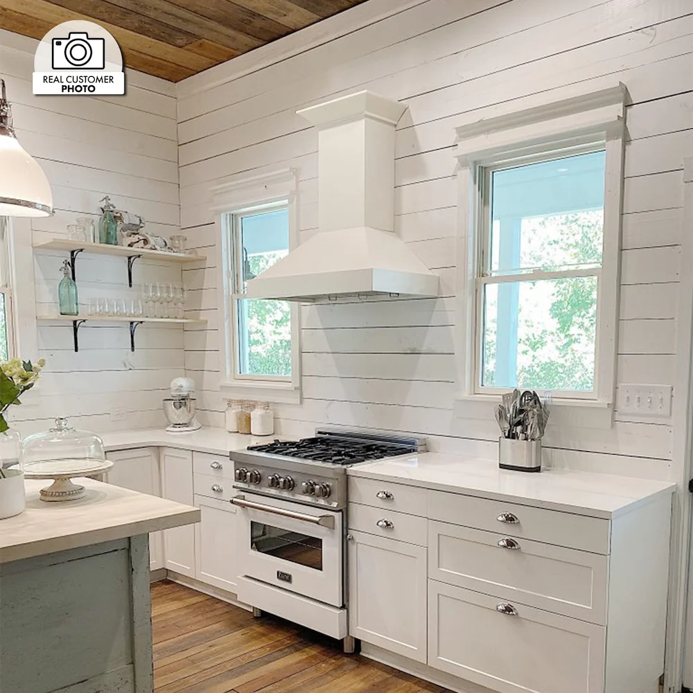 ZLINE 30 in. Ducted Wooden Wall Mount Range Hood in Cottage White (KBTT-30) - Image 8