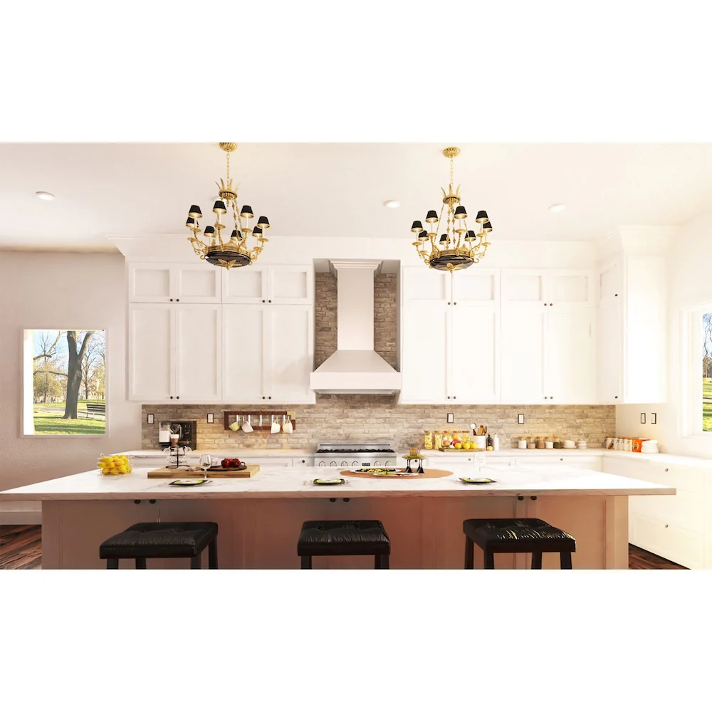 ZLINE 30 in. Ducted Wooden Wall Mount Range Hood in Cottage White (KBTT-30) - Image 9