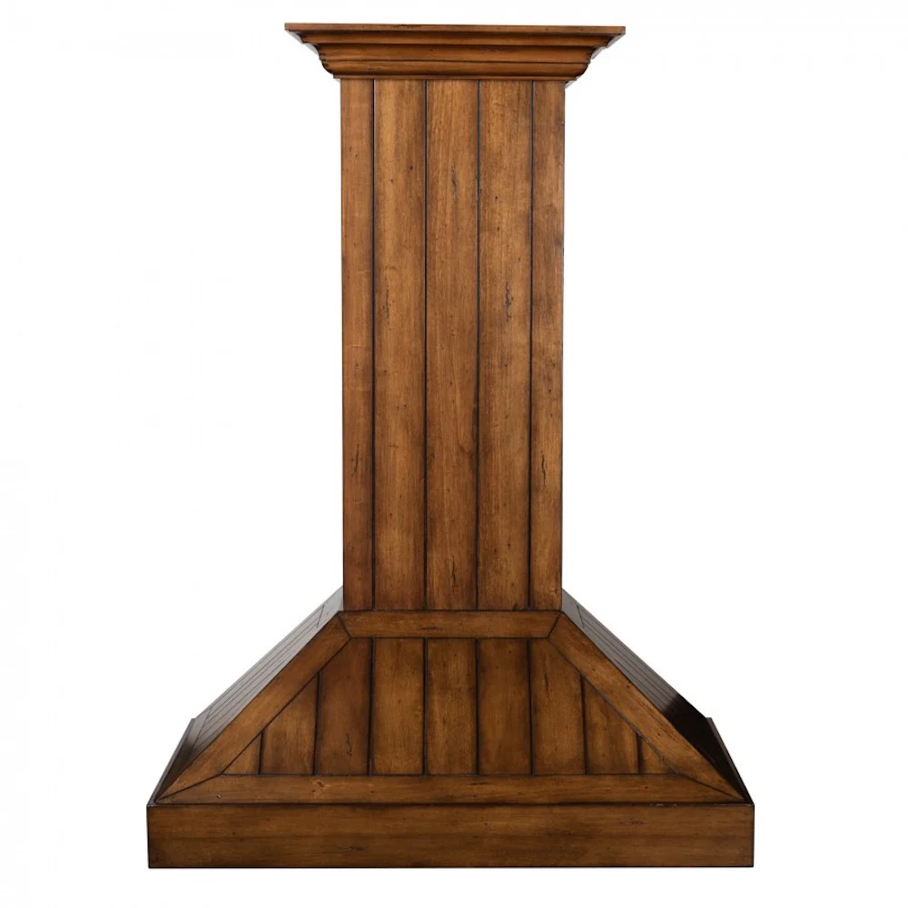ZLINE 30" Wooden Convertible Vent Wall Mount Range Hood in Rustic Light Finish - Includes Motor (KPLL-30) - Image 6