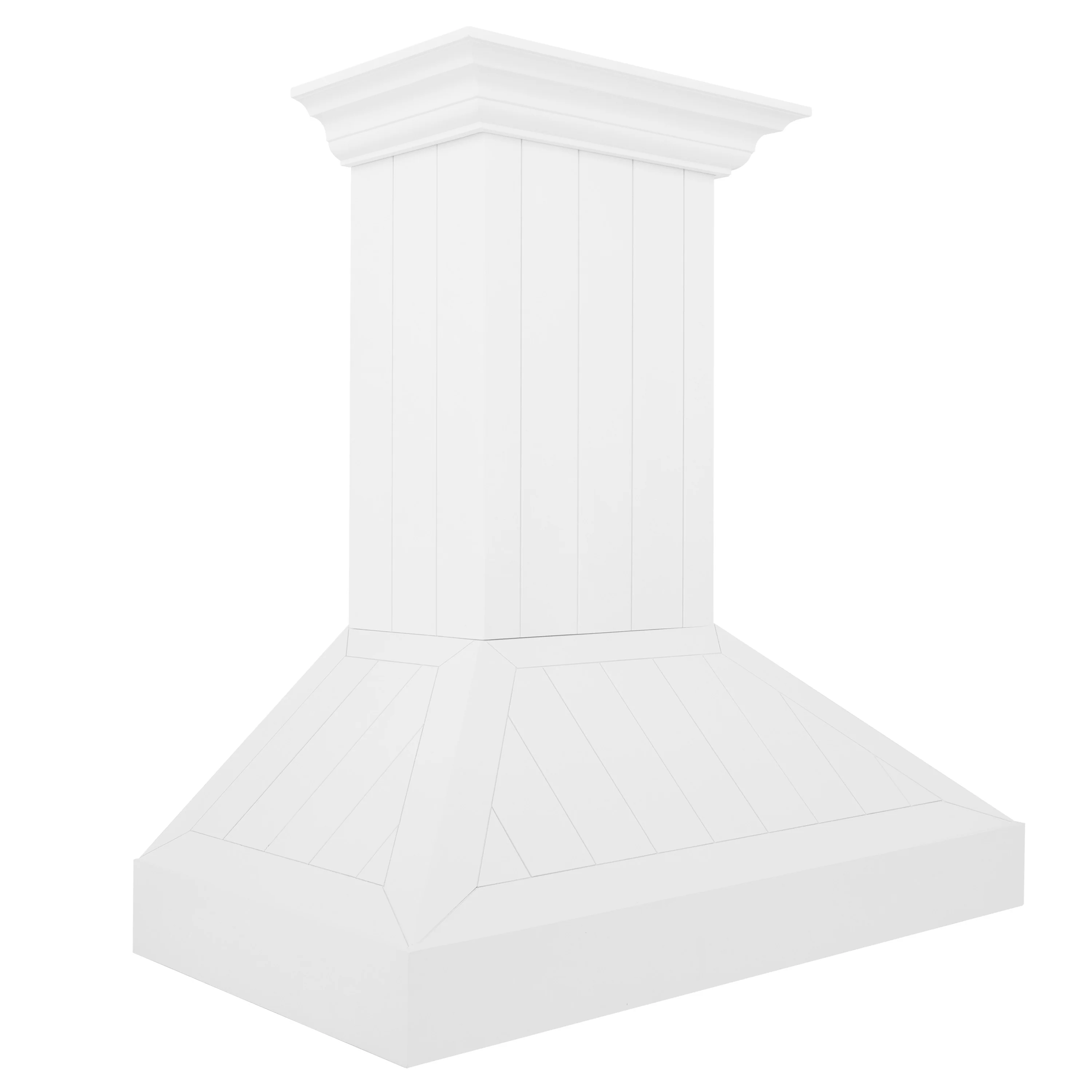 ZLINE 30 in. Wooden Wall Mount Range Hood in Shiplap Bright White Finish (KPWW-30) - Image 5