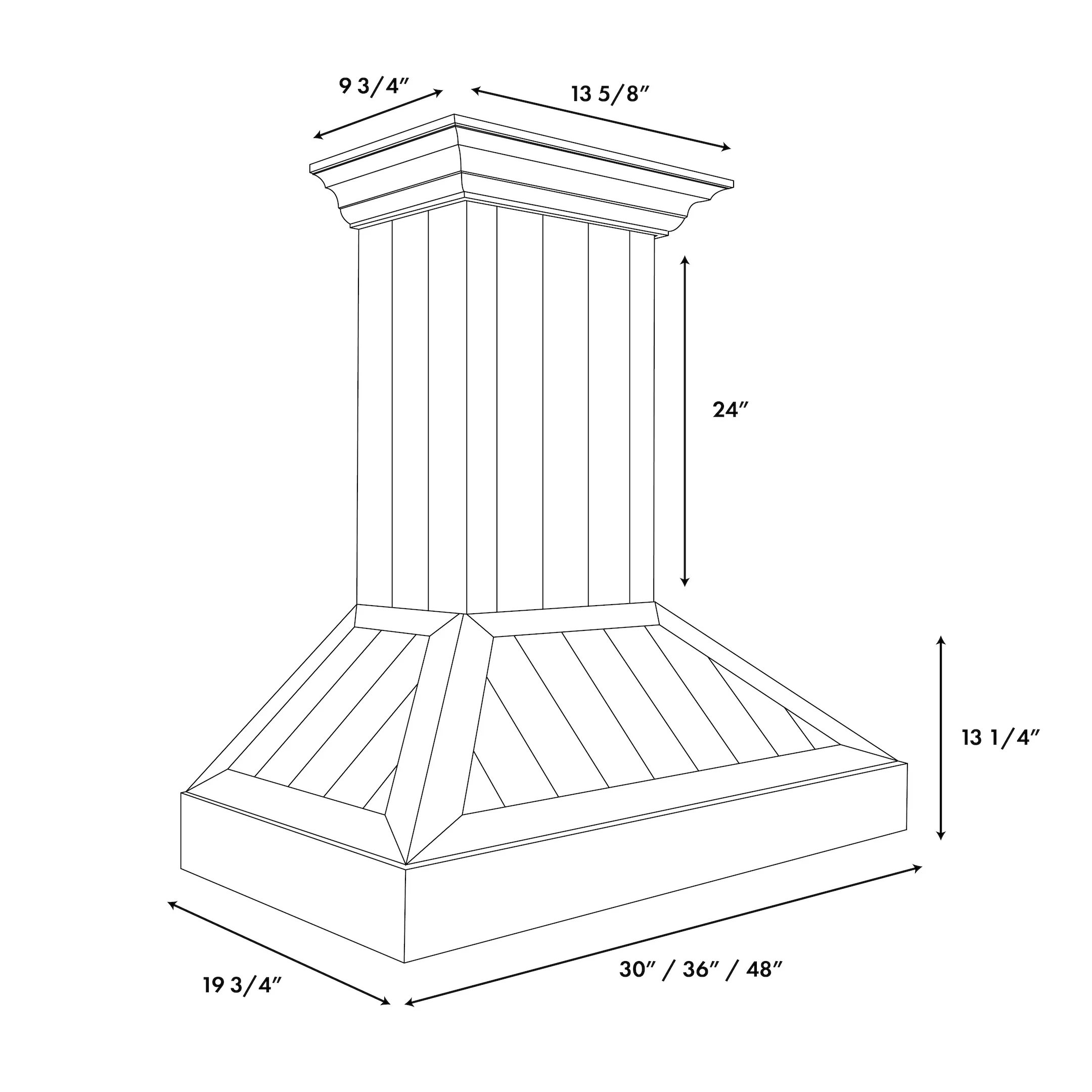 ZLINE 30 in. Wooden Wall Mount Range Hood in Shiplap Bright White Finish (KPWW-30) - Image 9