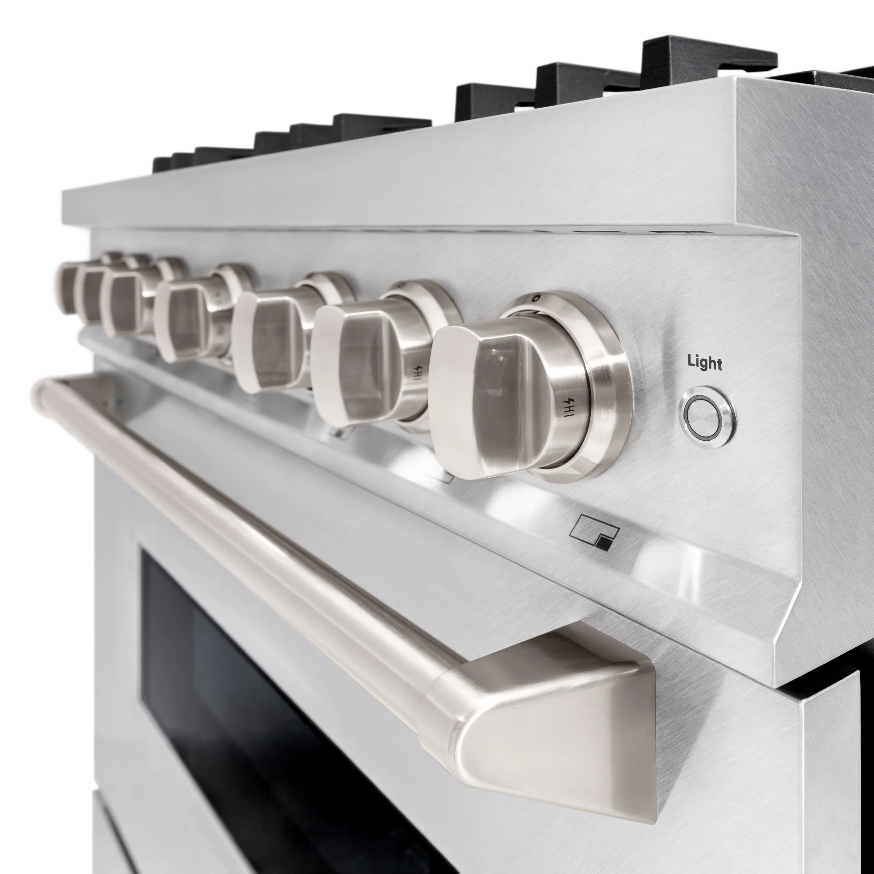 ZLINE 36 in. 5.2 cu. ft. Classic Dual Fuel Range with 6 Burner Gas Cooktop and Electric Convection Oven in Satin Stainless Steel (CDRS-36) - Image 8
