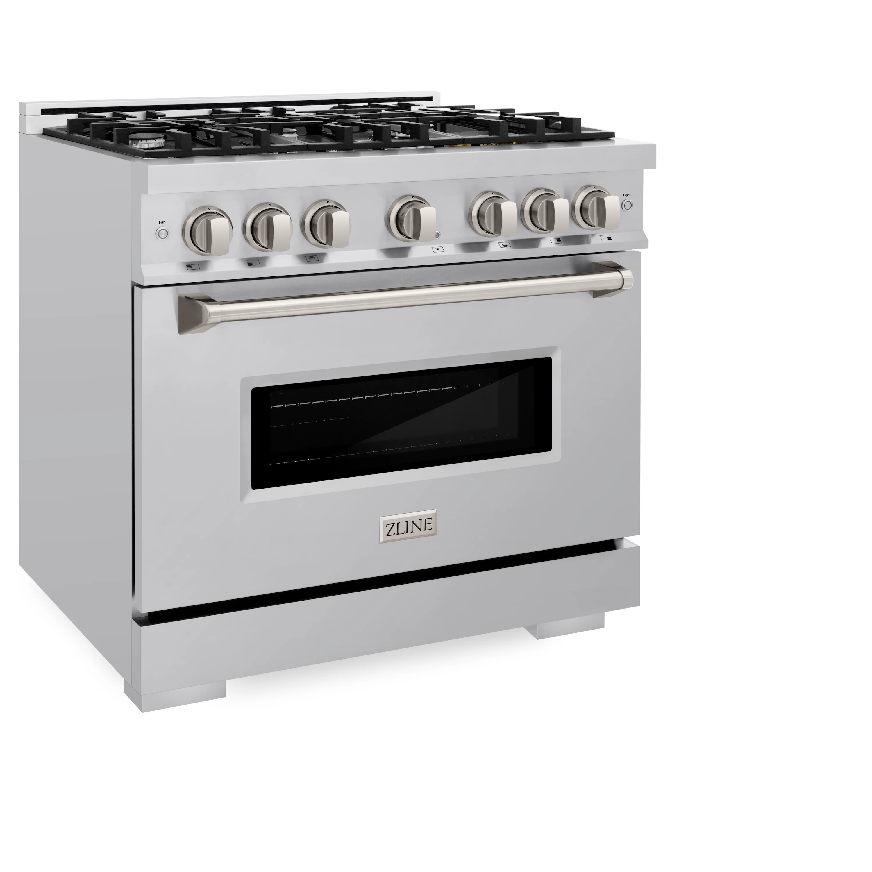 ZLINE 36 in. 5.2 cu. ft. Classic Dual Fuel Range with 6 Burner Gas Cooktop and Electric Convection Oven in Stainless Steel (CDR36) - Image 4