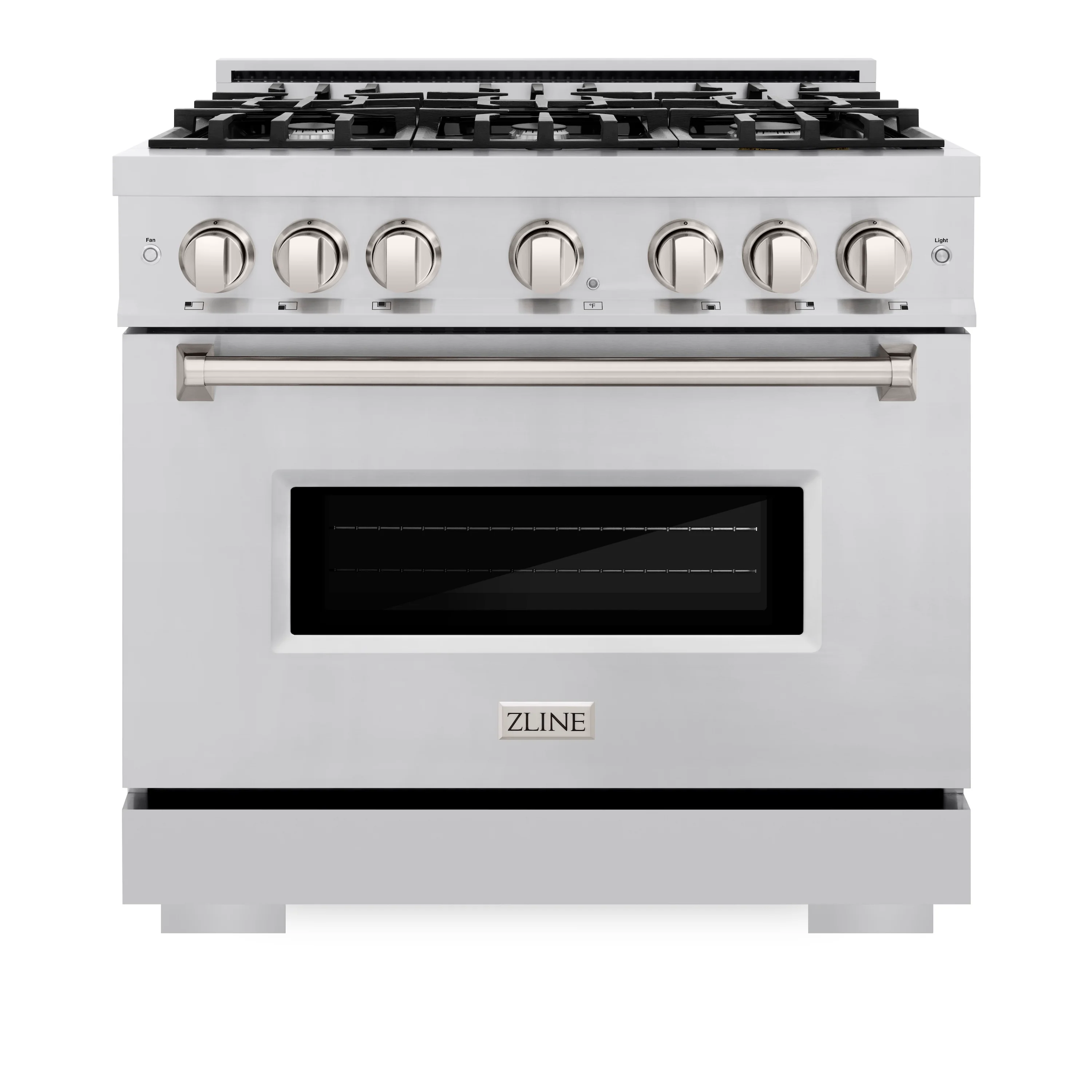 ZLINE 36 in. 5.2 cu. ft. Classic Gas Range with 6 Burner Cooktop and Convection Gas Oven in Stainless Steel (CGR36) - Image 2