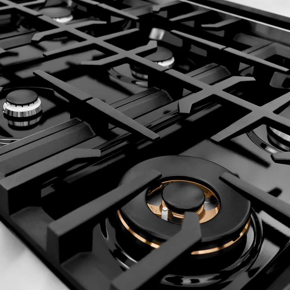 ZLINE 36 in. Classic Gas Rangetop with 6 Burners and Porcelain Cooktop in Stainless Steel (RT36) - Image 4