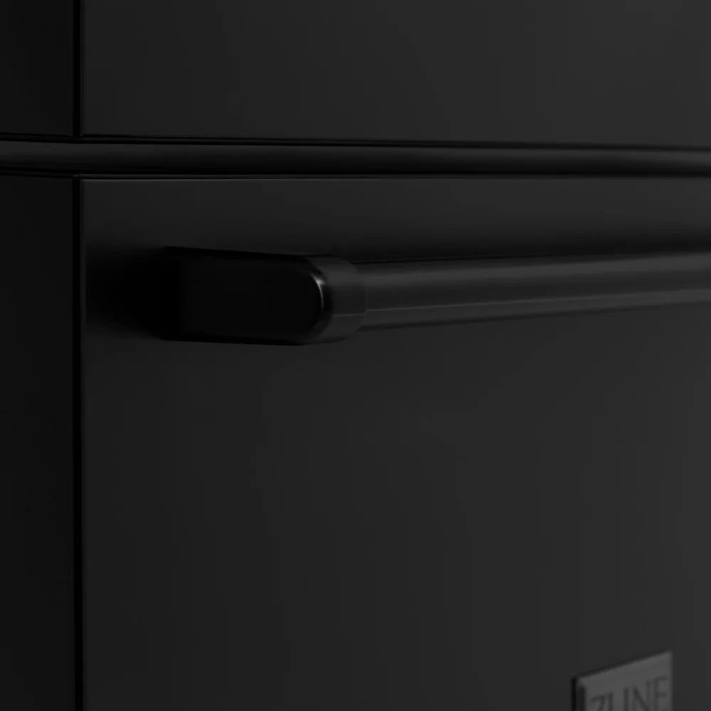 ZLINE 36 in. 22.5 cu. ft. Counter-Depth French Door Refrigerator with Ice Maker in Fingerprint-Resistant Black Stainless Steel (RFM-36-BS) - Image 13