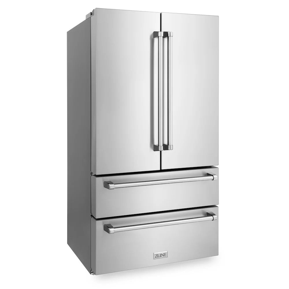 ZLINE 36 in. 22.5 cu. ft. Counter-Depth French Door Refrigerator with Ice Maker in Fingerprint-Resistant Stainless Steel (RFM-36) - Image 7