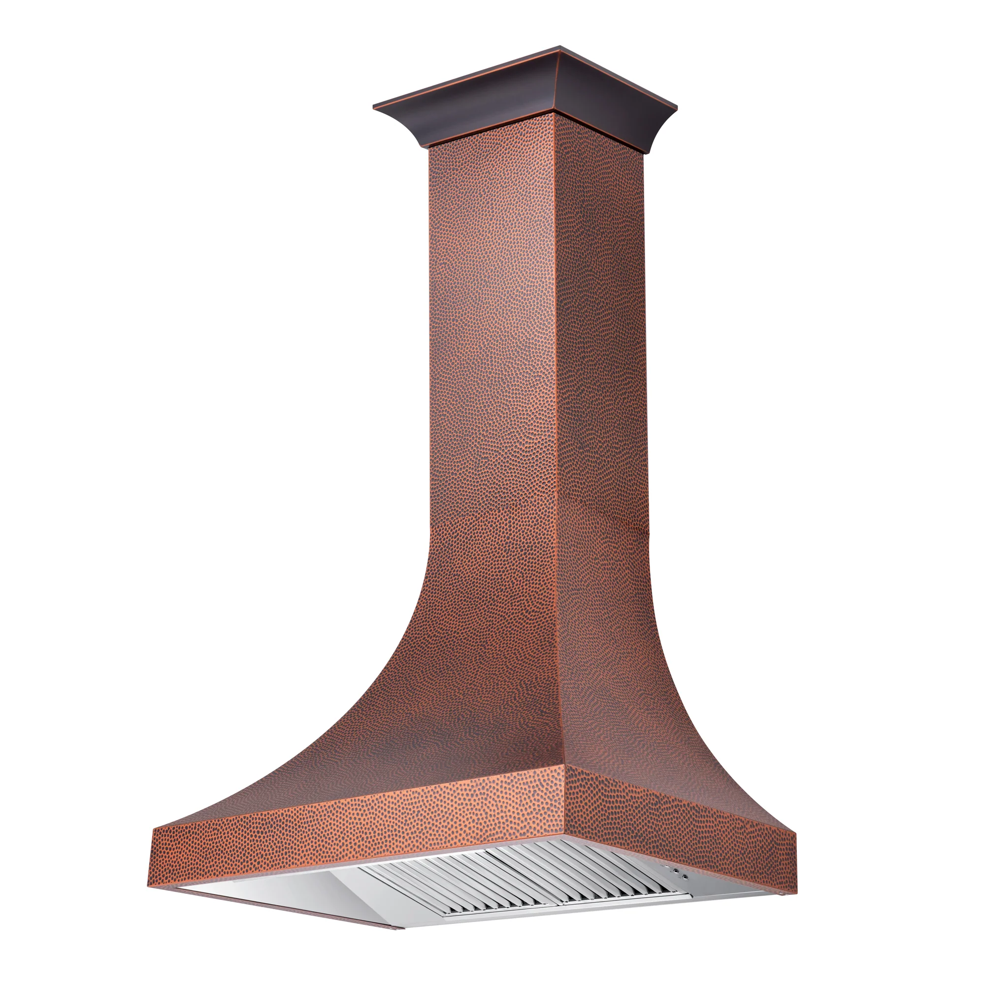 ZLINE 36" Designer Series Hand-HammeredCopper Finish Ducted Wall Range Hood (8632H-36) - Image 4