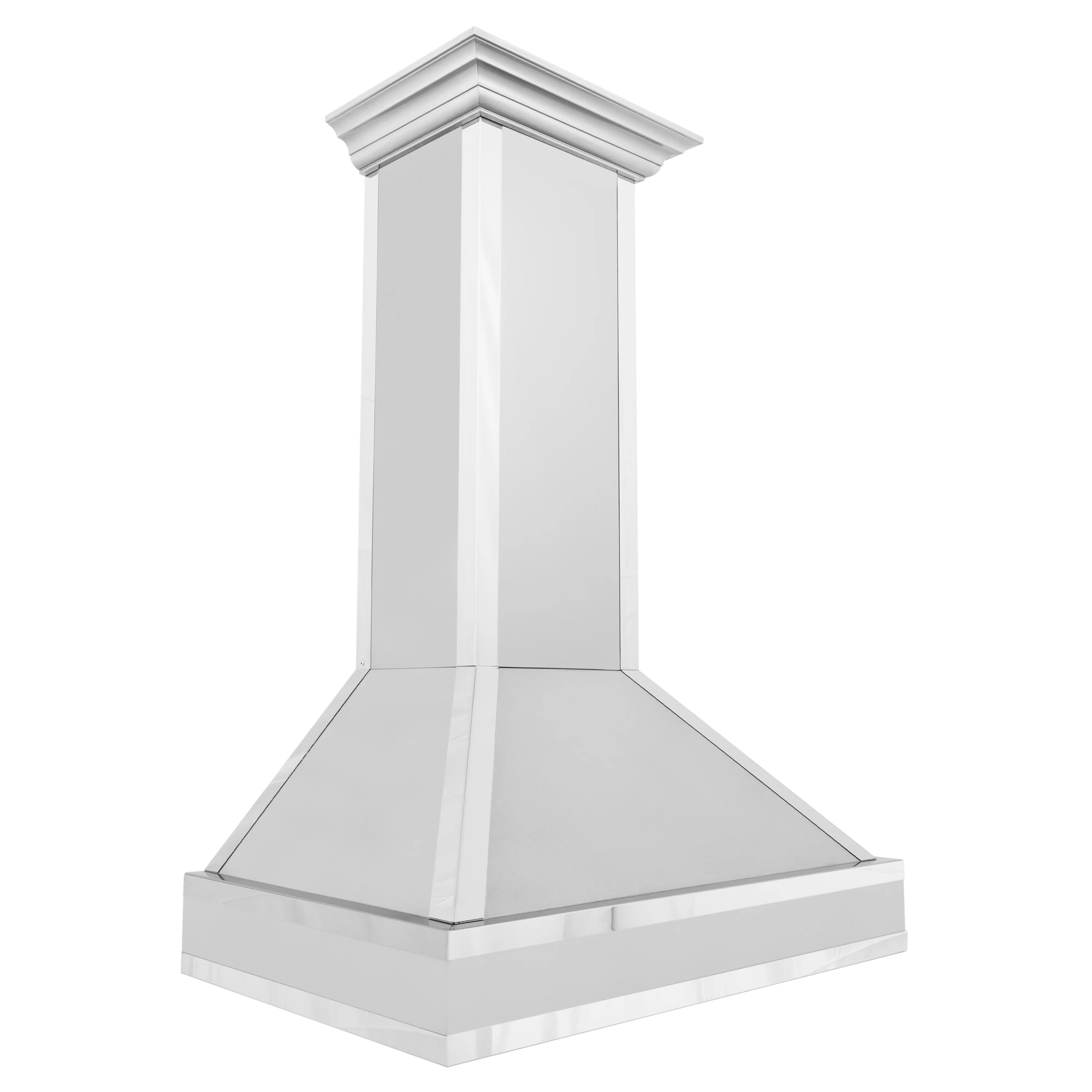 ZLINE 36" Designer Series Ducted Wall Mount Range Hood in Fingerprint Resistant Stainless Steel with Mirror Accents (655MR-36) - Image 4
