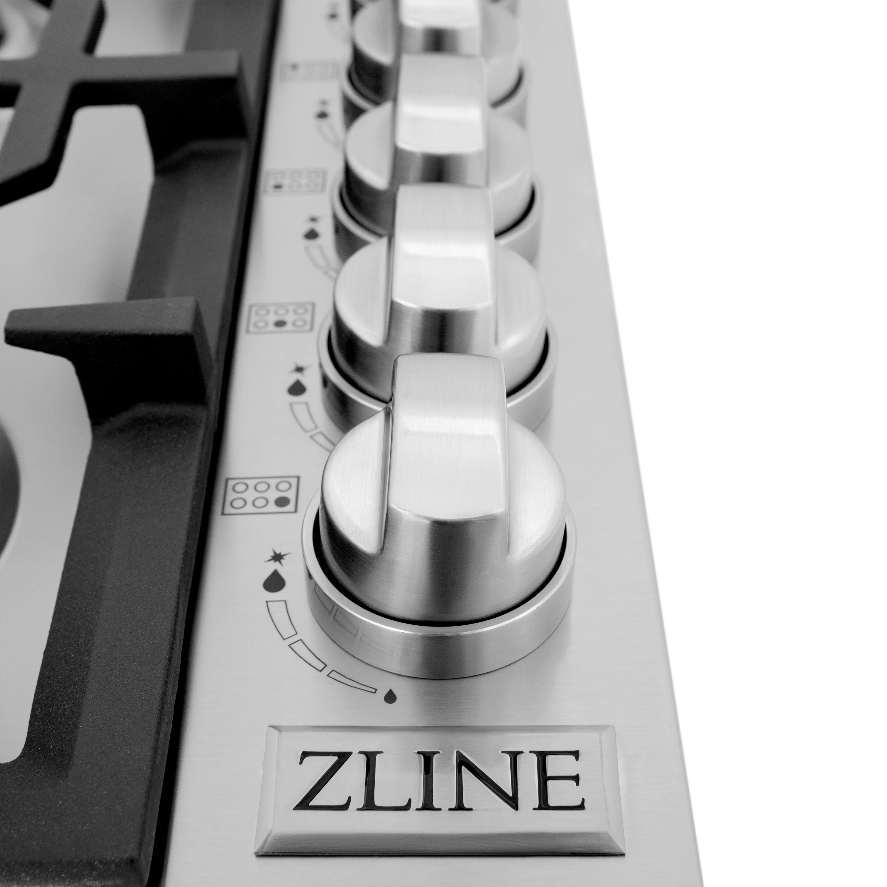 ZLINE 36 in. Gas Cooktop with 6 Brass Burners (RC-BR-36) - Image 4