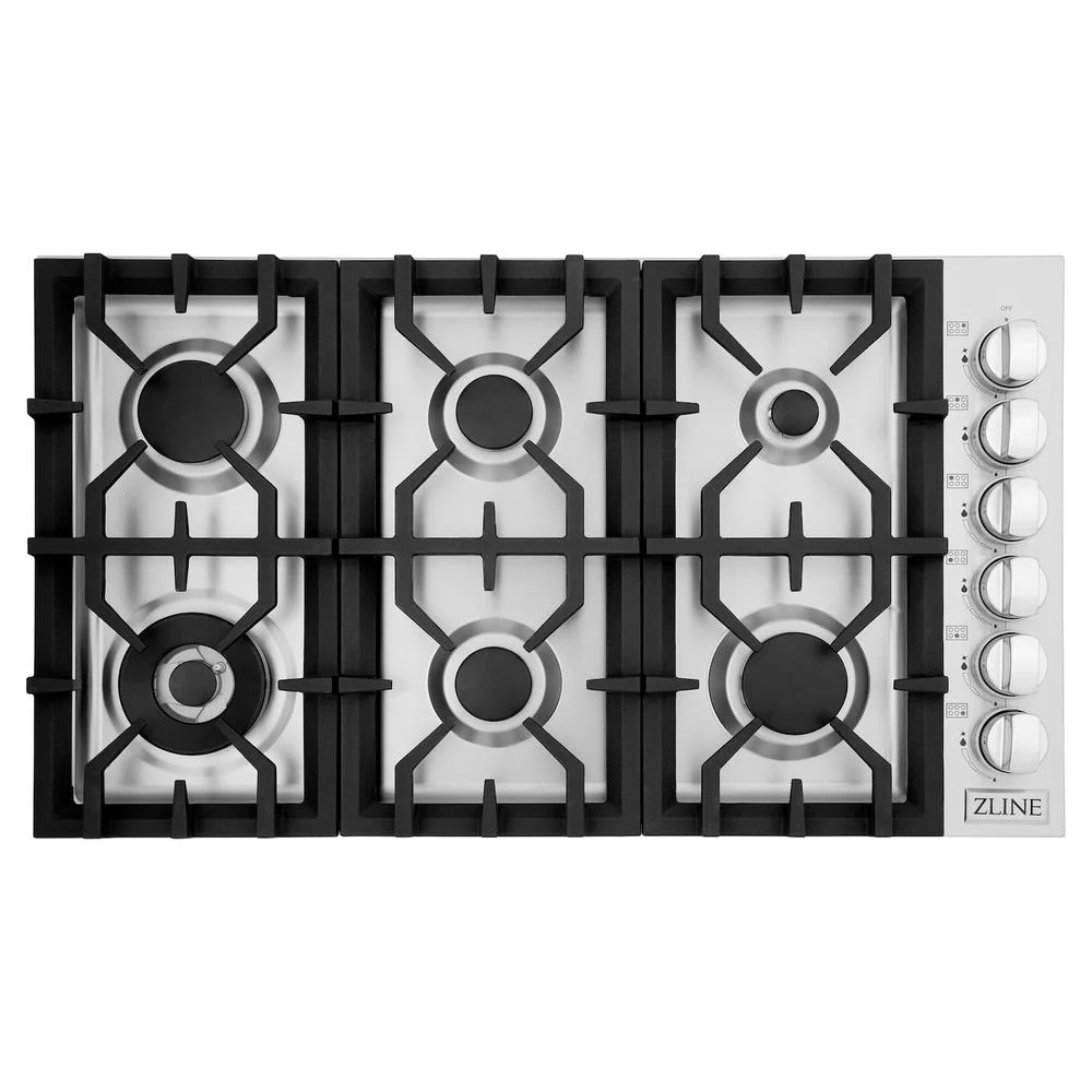 ZLINE 36 in. Gas Cooktop with 6 Burners (RC36) - Image 3