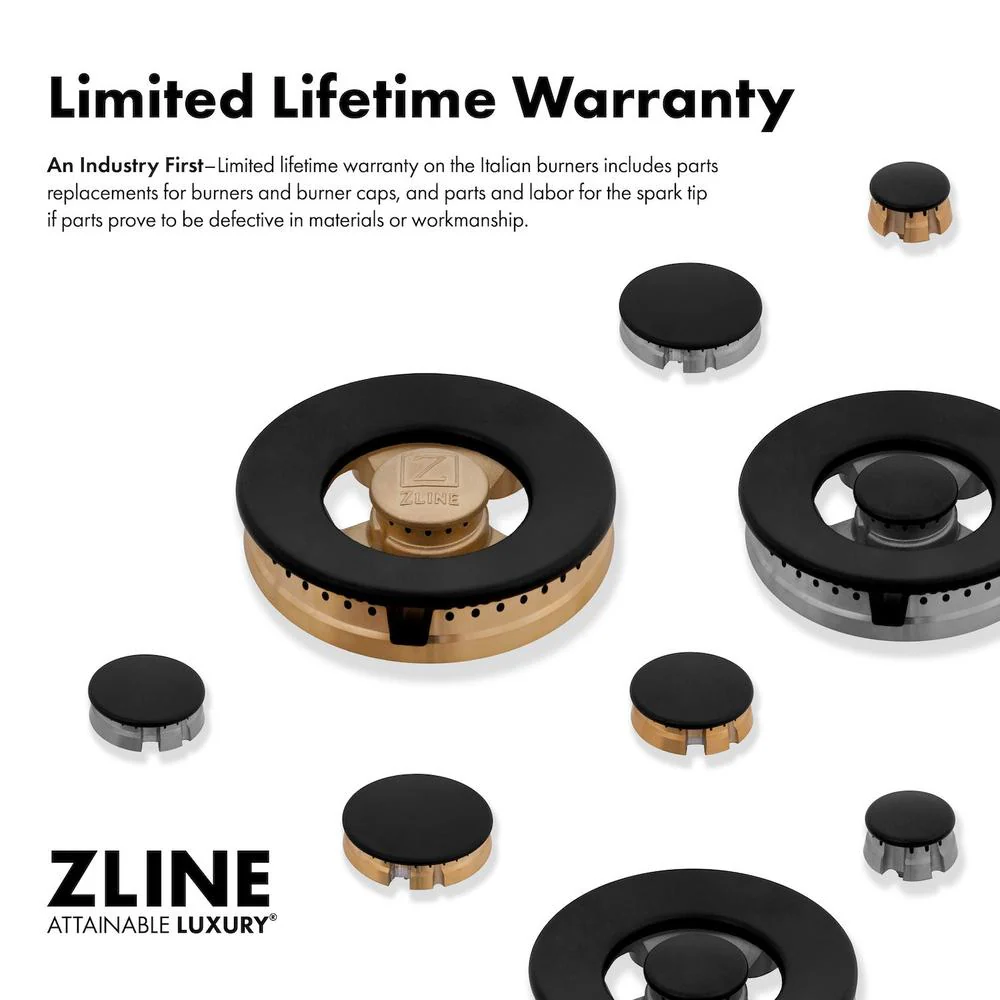 ZLINE 36 in. Gas Cooktop with 6 Burners (RC36) - Image 9