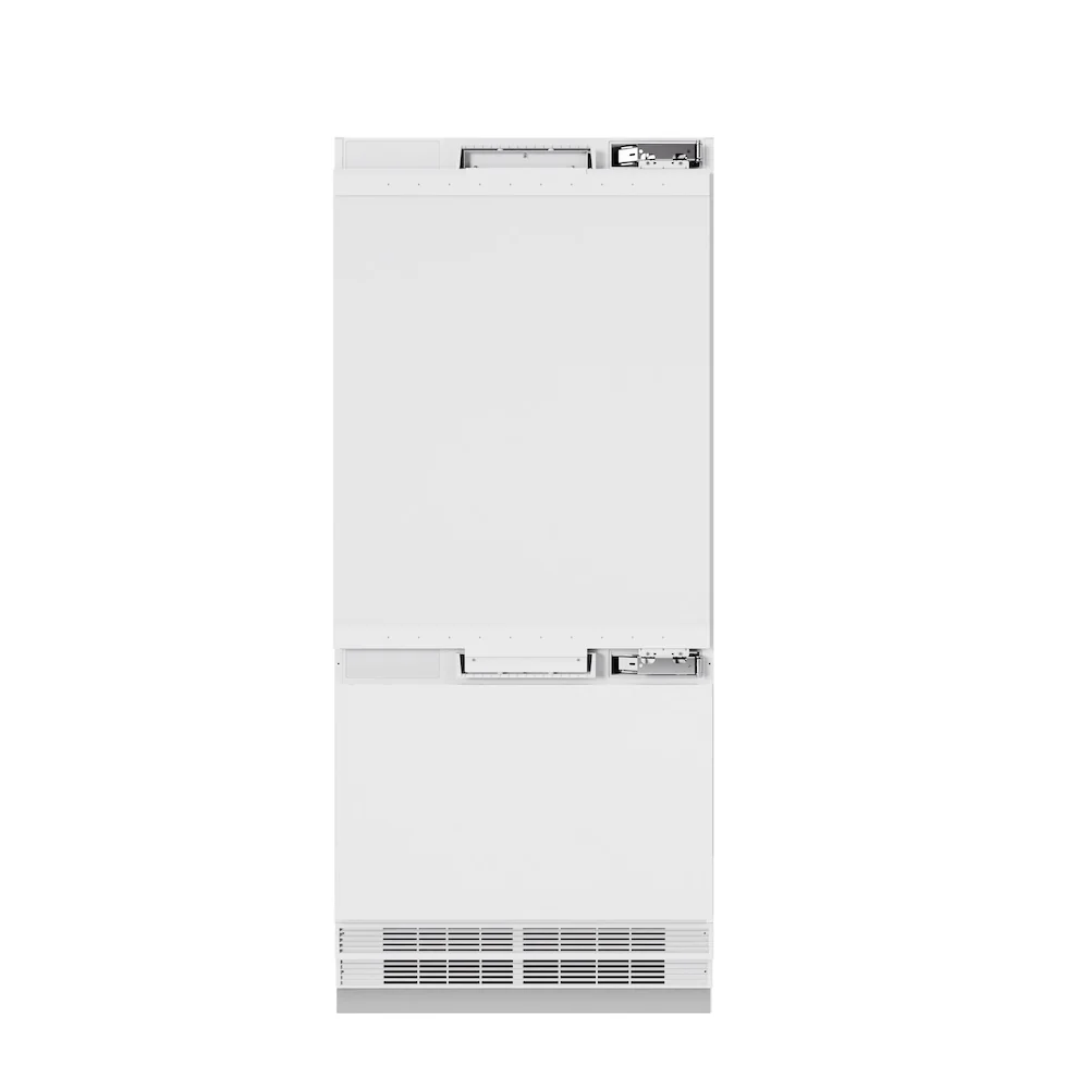 ZLINE 36 in. 19.8 cu. ft. Panel Ready Built-In Bottom Freezer Refrigerator with Water Dispenser and Ice Maker, Open Box-Great Condition - Image 3