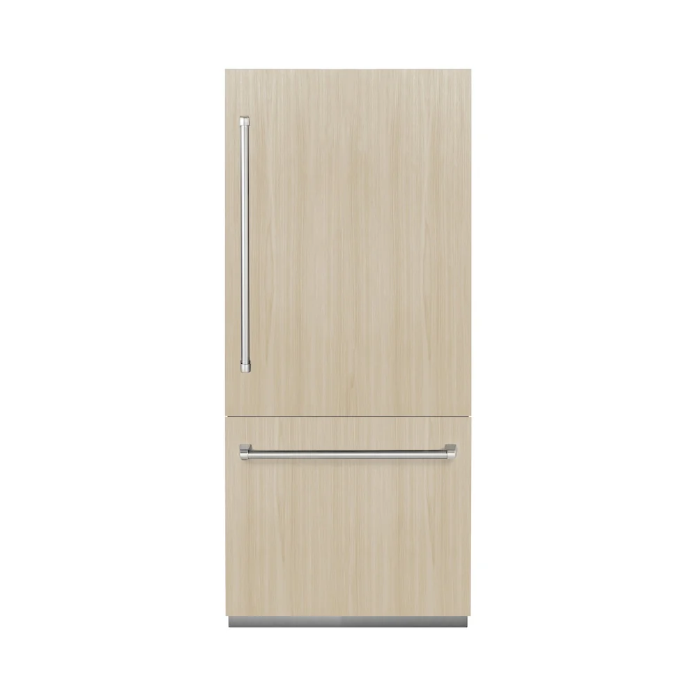 ZLINE 36 in. 19.8 cu. ft. Panel Ready Built-In Bottom Freezer Refrigerator with Water Dispenser and Ice Maker, Open Box-Great Condition - Image 4