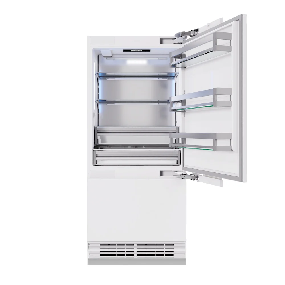 ZLINE 36 in. 19.8 cu. ft. Panel Ready Built-In Bottom Freezer Refrigerator with Water Dispenser and Ice Maker, Open Box-Great Condition - Image 6
