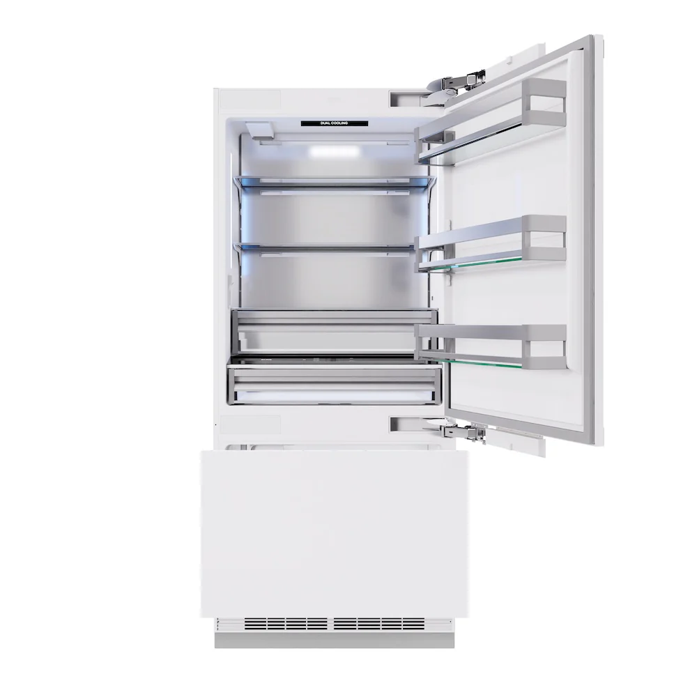 ZLINE 36 in. 19.8 cu. ft. Panel Ready Built-In Bottom Freezer Refrigerator with Water Dispenser and Ice Maker, Open Box-Great Condition - Image 7