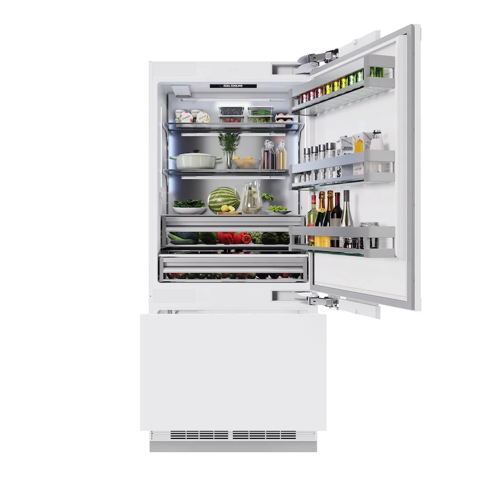 ZLINE 36 in. 19.8 cu. ft. Panel Ready Built-In Bottom Freezer Refrigerator with Water Dispenser and Ice Maker, Open Box-Great Condition - Image 8