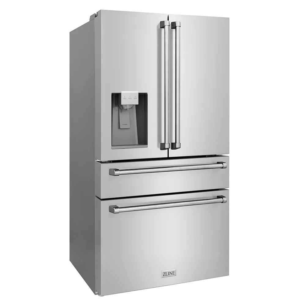 ZLINE 36 in. 21.6 cu. ft. Counter-Depth French Door Refrigerator with Water and Ice Dispenser in Fingerprint-Resistant Stainless Steel, Open Box-Good Condition - Image 6