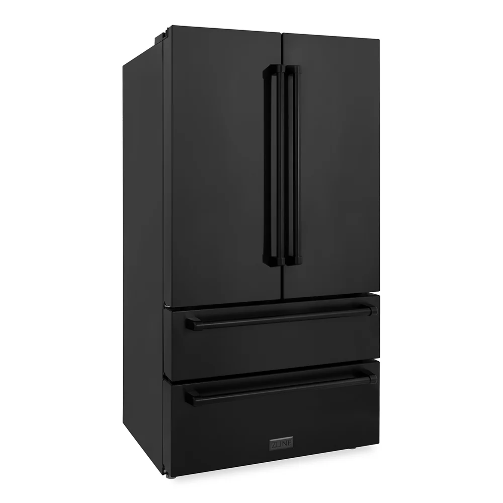 ZLINE 36 in. 22.5 cu. ft. Counter-Depth French Door Refrigerator with Ice Maker in Fingerprint-Resistant Black Stainless Steel, Open Box-Great Condition - Image 6