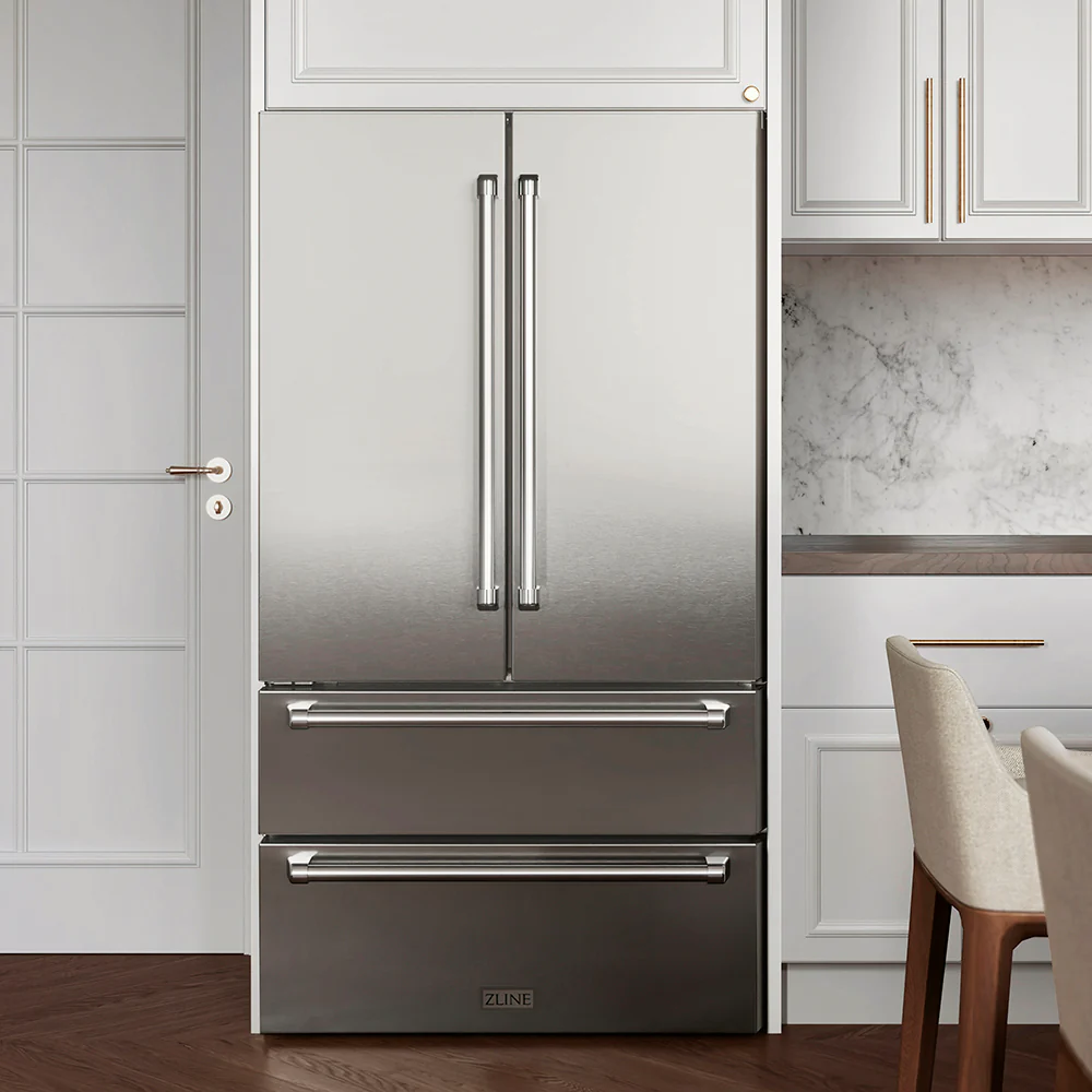 ZLINE 36 in. 22.5 cu. ft. Counter-Depth French Door Refrigerator with Ice Maker in Fingerprint-Resistant Stainless Steel, Open Box-Great Condition - Image 20
