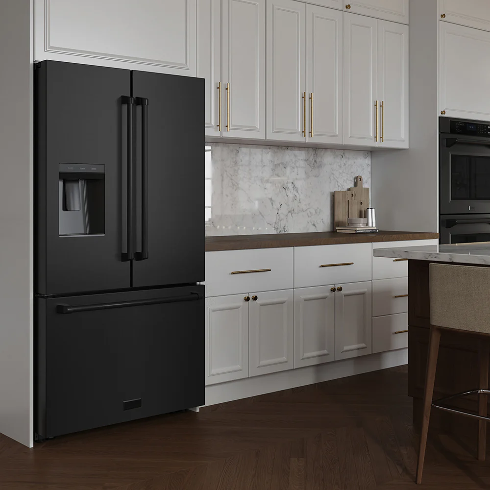 ZLINE 36 in. 28.9 cu. ft. Standard-Depth French Door External Water Dispenser Refrigerator with Dual Ice Maker in Fingerprint-Resistant Black Stainless Steel, Open Box-Great Condition - Image 16