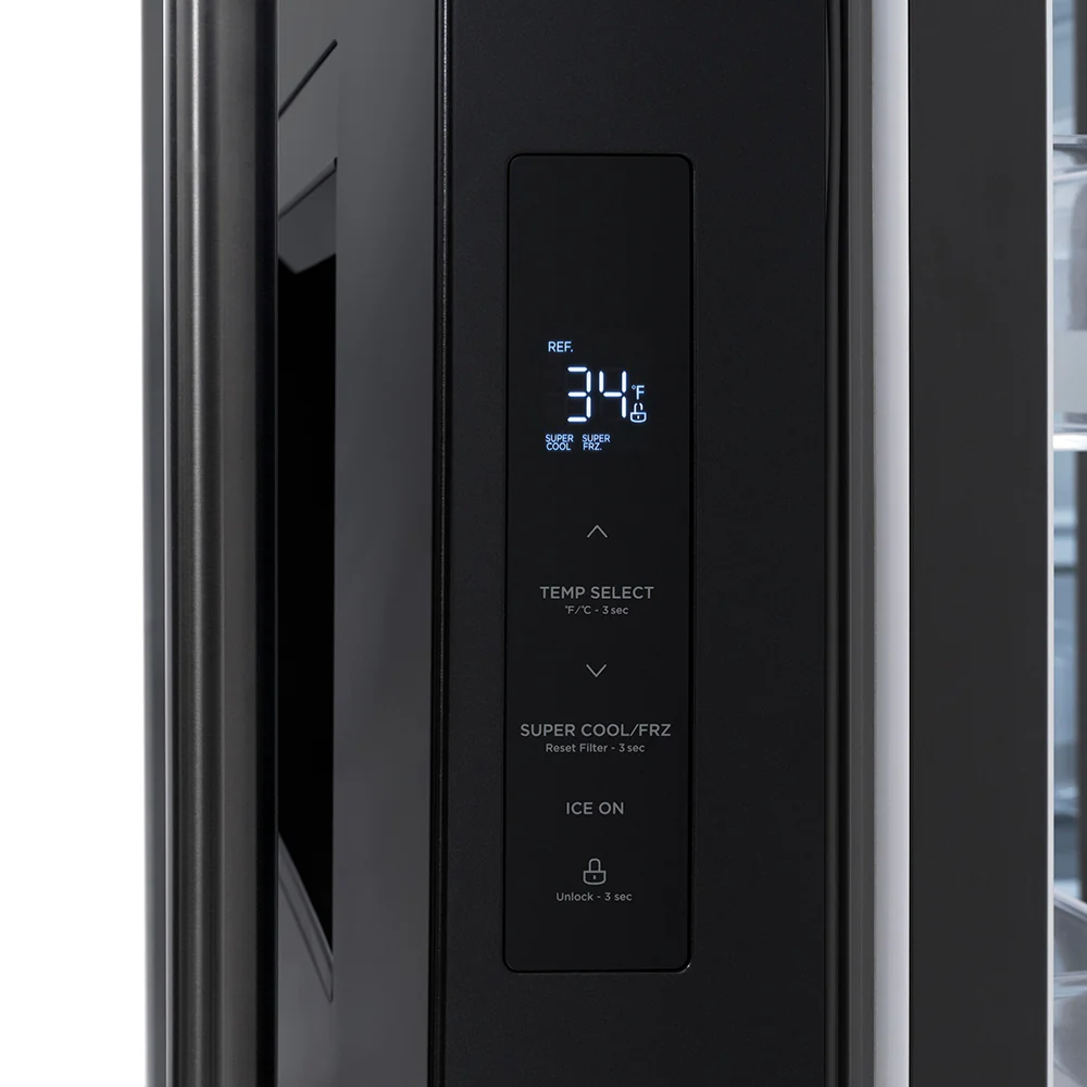 ZLINE 36 in. 28.9 cu. ft. Standard-Depth French Door External Water Dispenser Refrigerator with Dual Ice Maker in Fingerprint-Resistant Black Stainless Steel, Open Box-Great Condition - Image 9