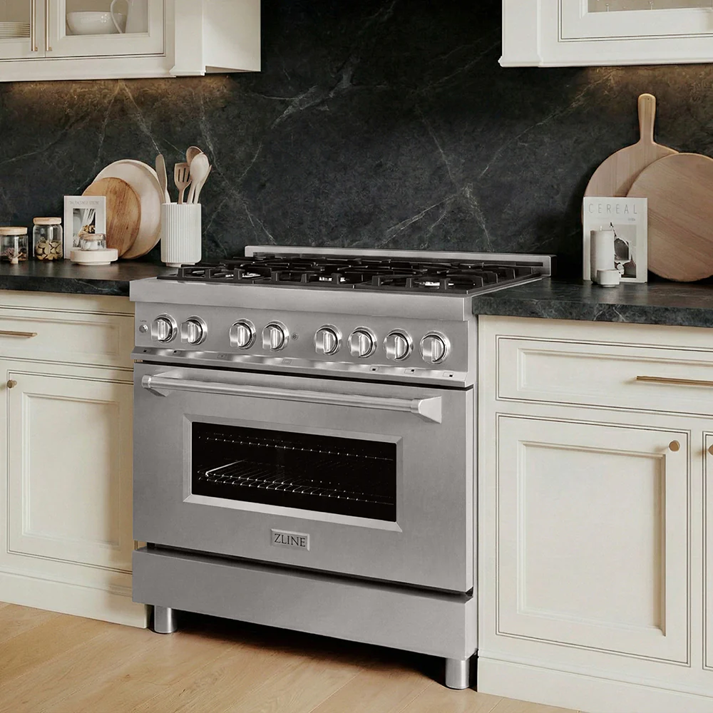ZLINE 36 in. 4.6 cu. ft. Legacy Dual Fuel Range with 6 Burner Gas Cooktop and Electric Convection Oven in Stainless Steel, Open Box-Good Condition - Image 16